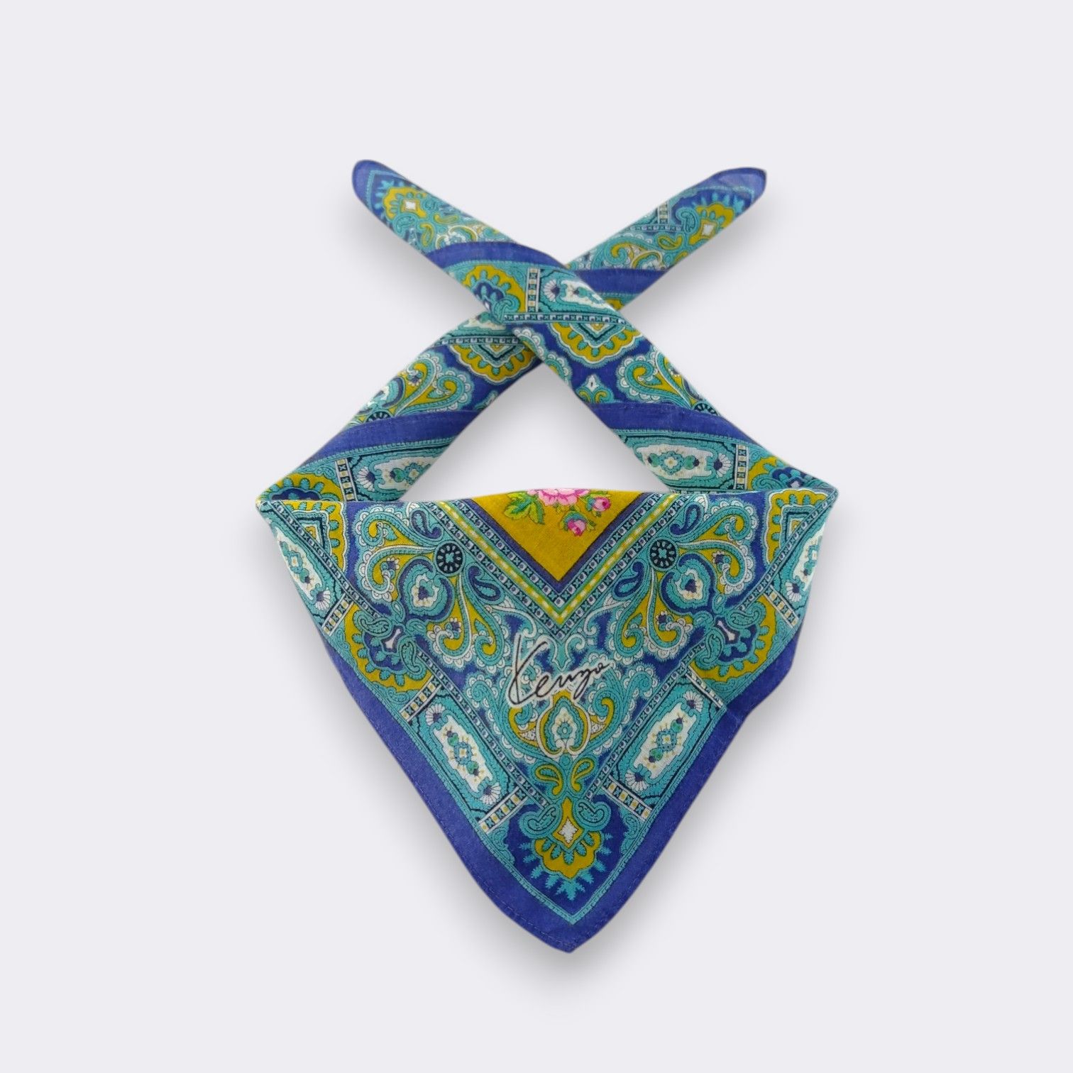 Kenzo Vintage Kenzo Handkerchief Neckerchief Bandana H530I Size ONE SIZE - 1 Thumbnail