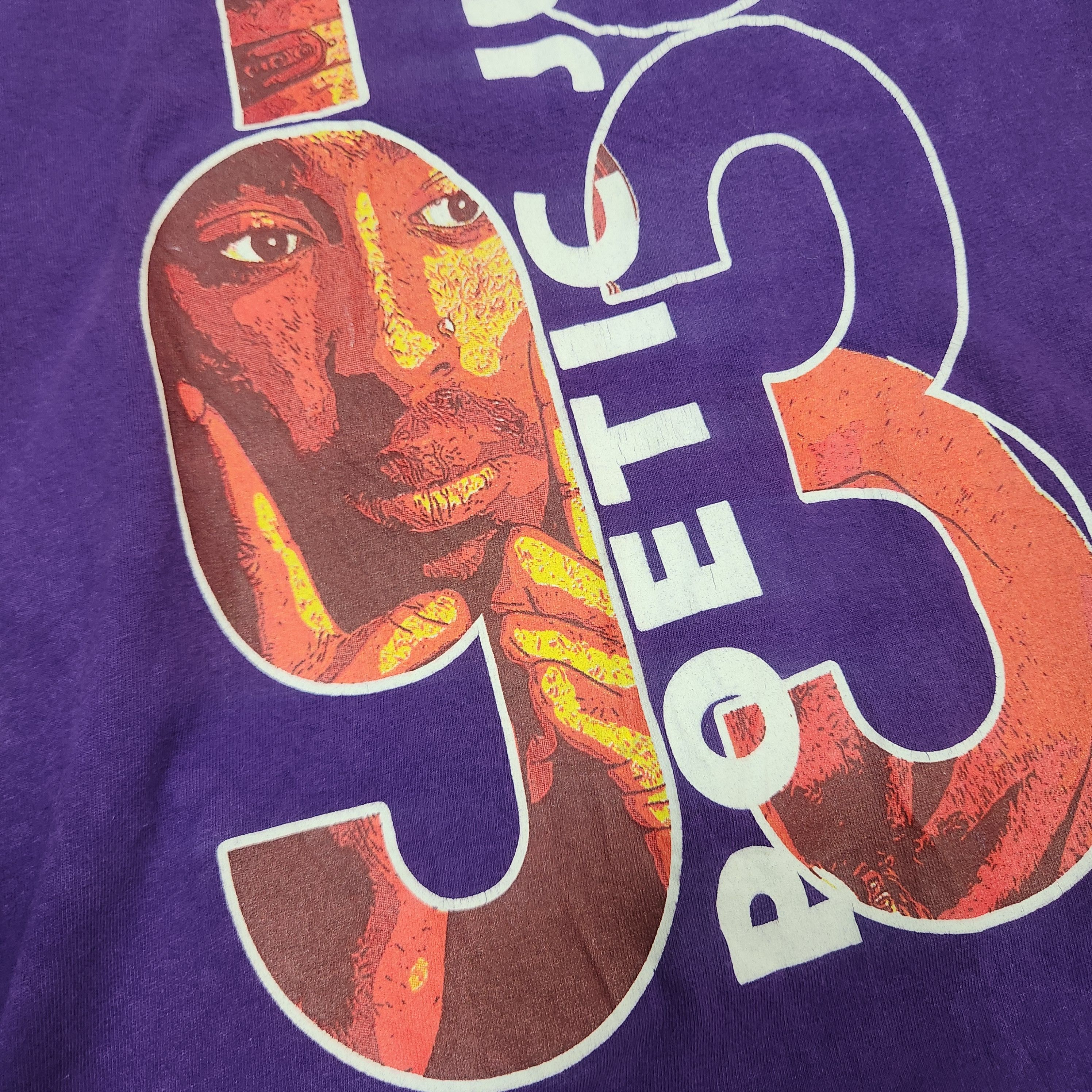 Rap Tees Tupac Shakur Poetic Justice 1993 Purple Long Sleeves Size US M / EU 48-50 / 2 - 5 Thumbnail