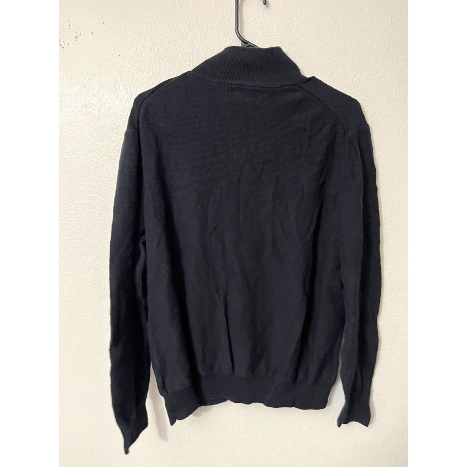 Vintage WILKENS BROS Knit Sweater 1/4 Zip Casual Men’s Large Black Size US L / EU 52-54 / 3 - 3 Thumbnail