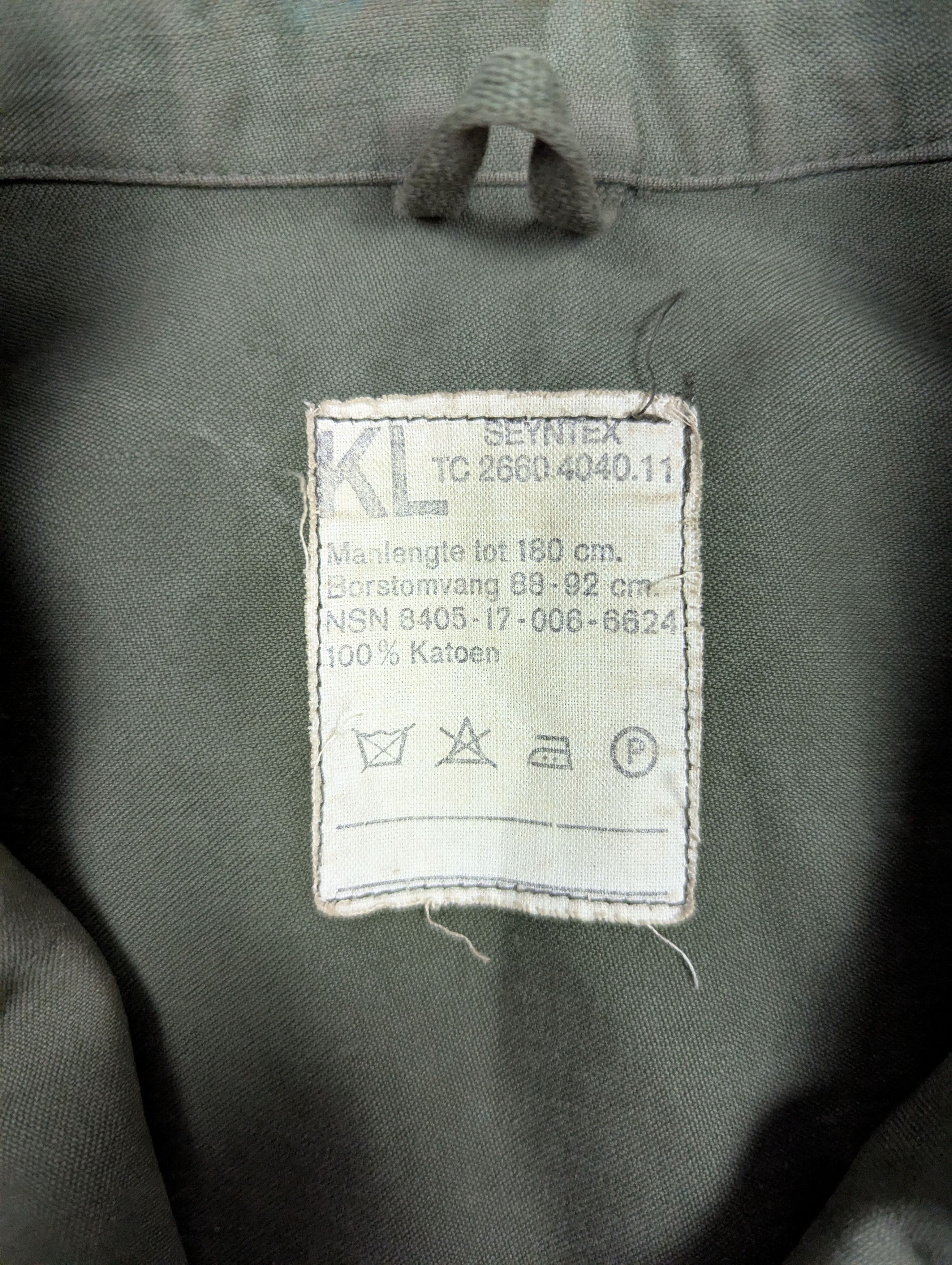 Vintage 1980s Dutch Army Field Jacket Military Cotton Utility Coat Size US M / EU 48-50 / 2 - 8 Thumbnail