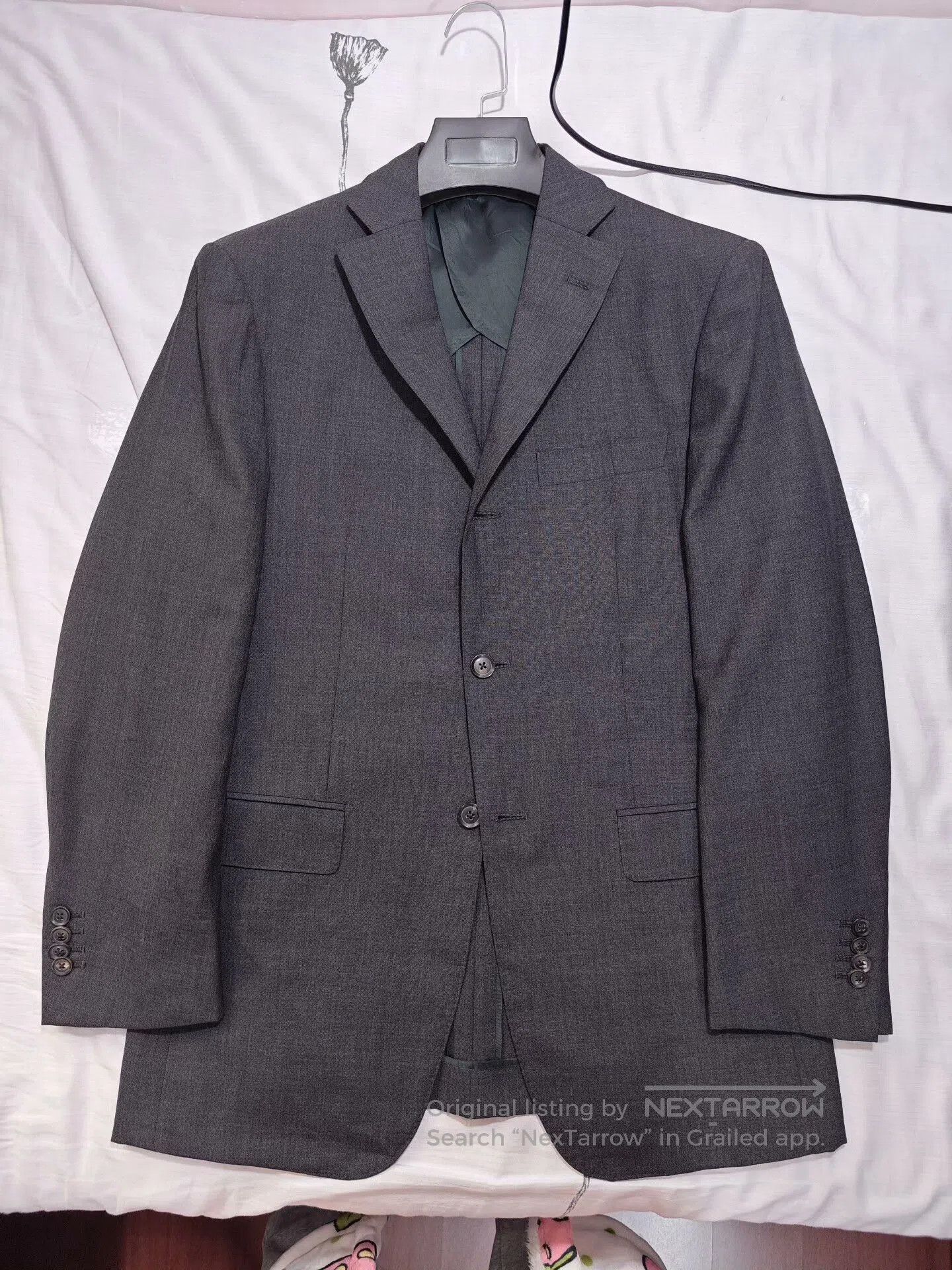 Loro Piana Italian Custom Gray Wool Blazer. Size US M / EU 48-50 / 2 - 5 Thumbnail