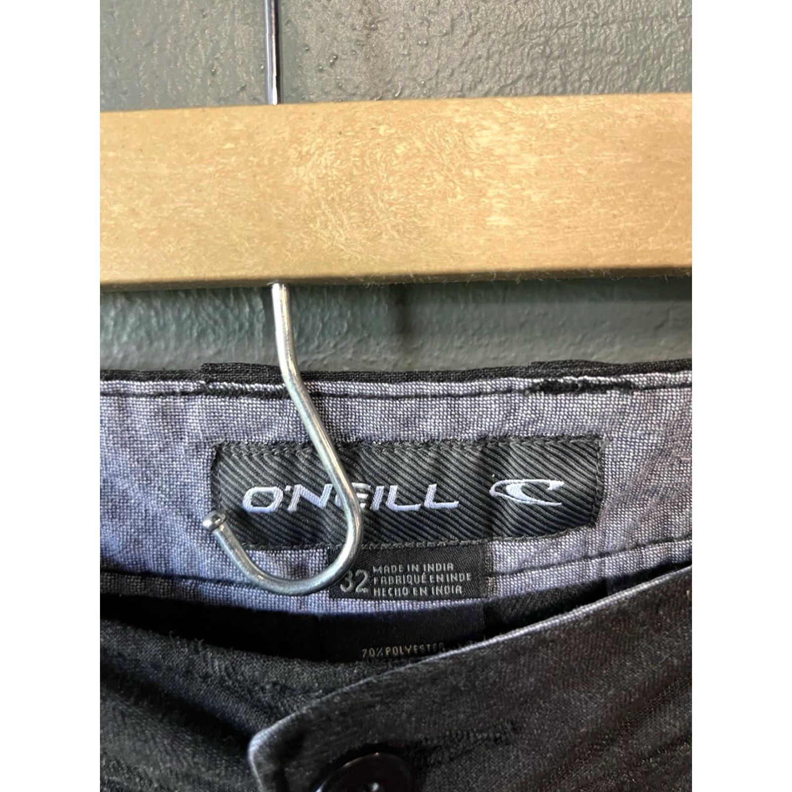 O'Neill O’Neill Chino Shorts Mens 32 Gray Chambray Skate Surf Polyester Blend Casual Size US 32 / EU 48 - 3 Thumbnail