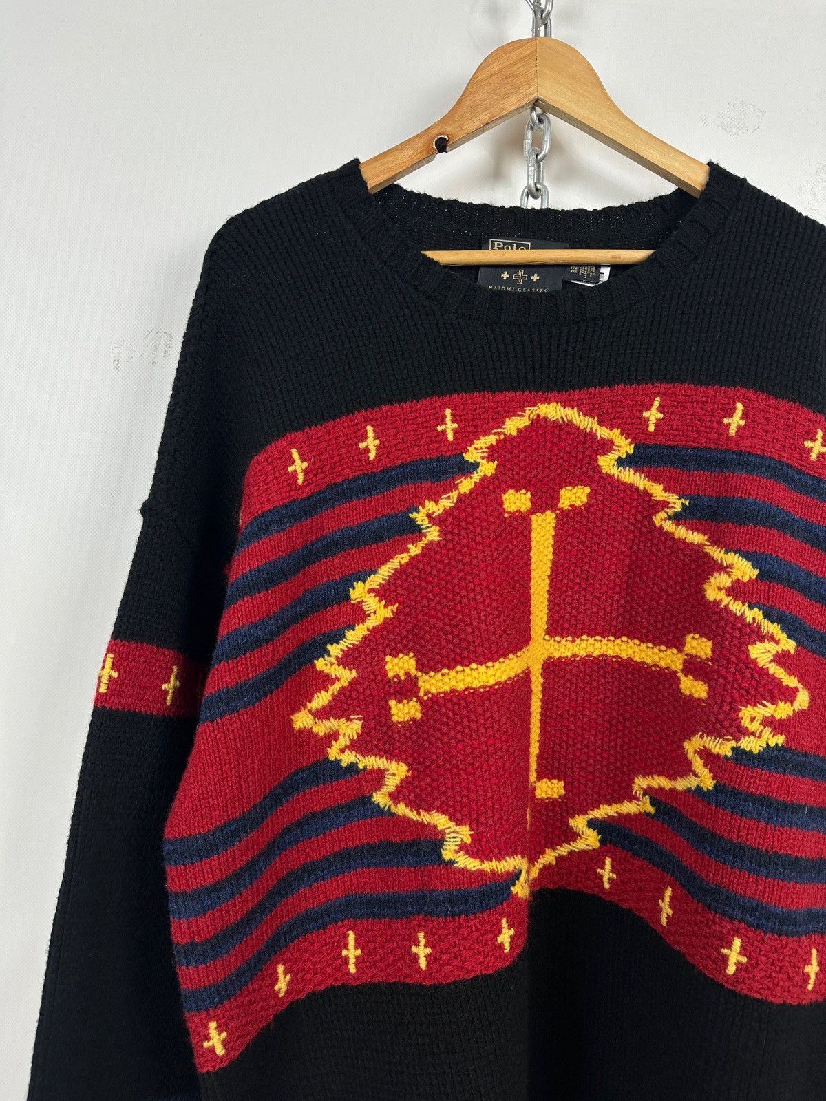 Polo Ralph Lauren Polo Ralph Lauren x Naiomi Glasses Wool/Cashmere Sweater Size US XXL / EU 58 / 5 - 5 Thumbnail