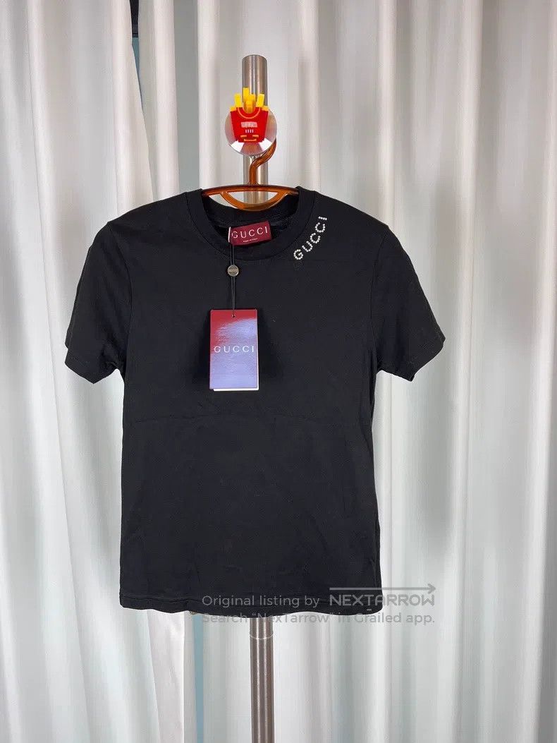 Gucci 24ss new collar water drill short sleeves