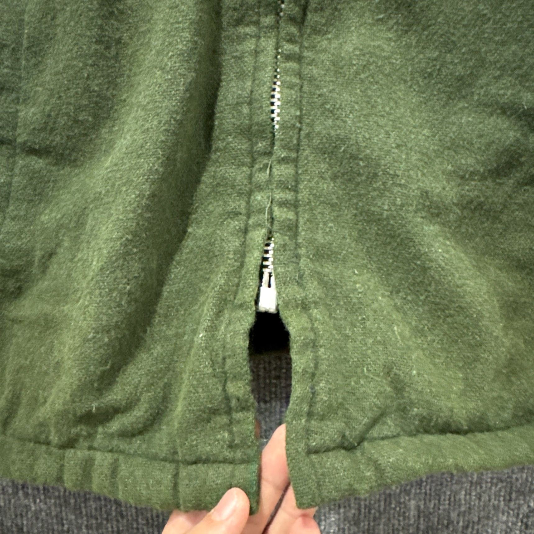 Vintage VINTAGE Robin Samson Hunting Jacket Green Fur Lined Zipper Men’s 42 Jacket 60s 70s Size US XS / EU 42 / 0 - 2 Thumbnail