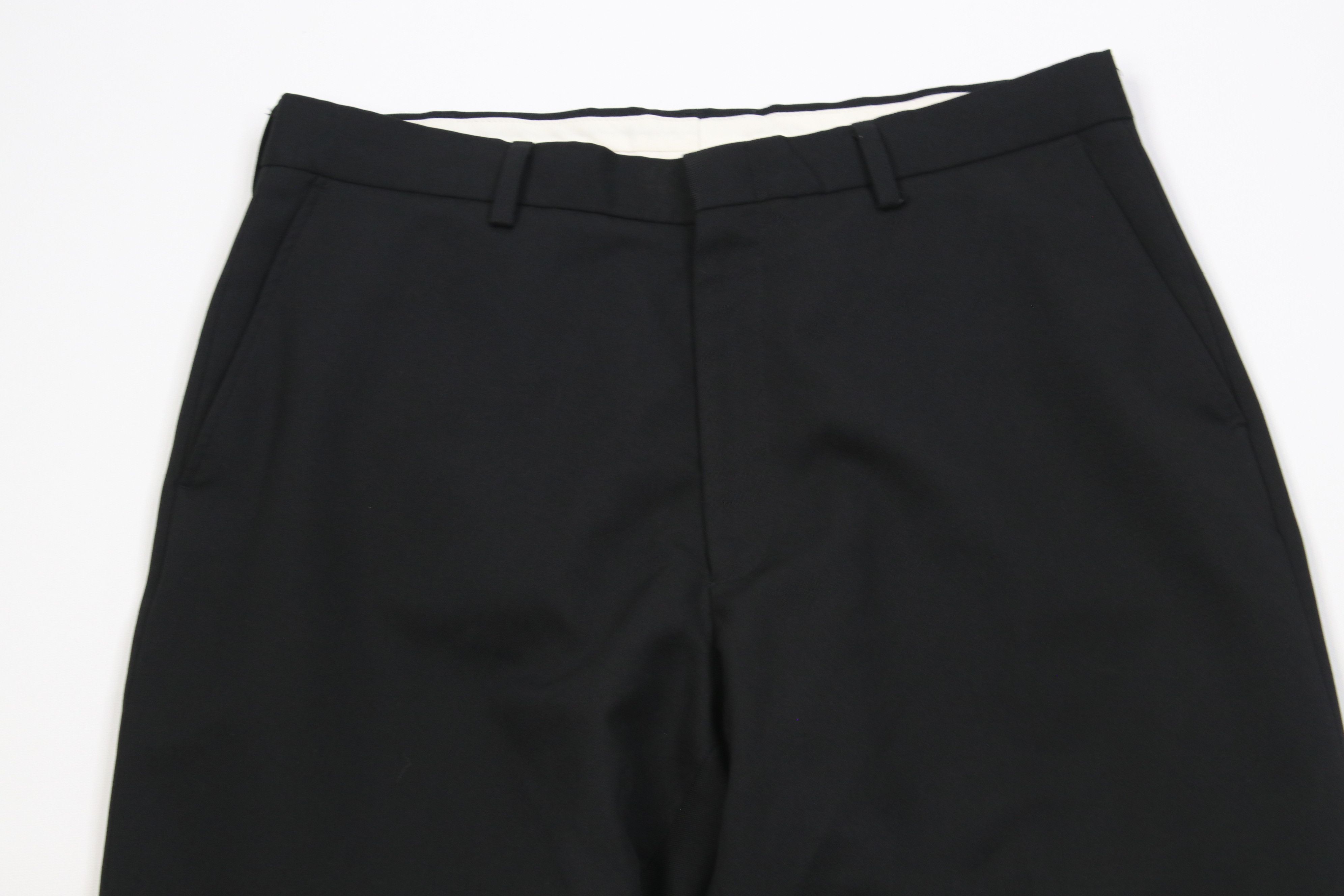 Vintage Vintage 90s Streetwear Flared Wide Leg Chino Pants Black Size US 34 / EU 50 - 2 Thumbnail