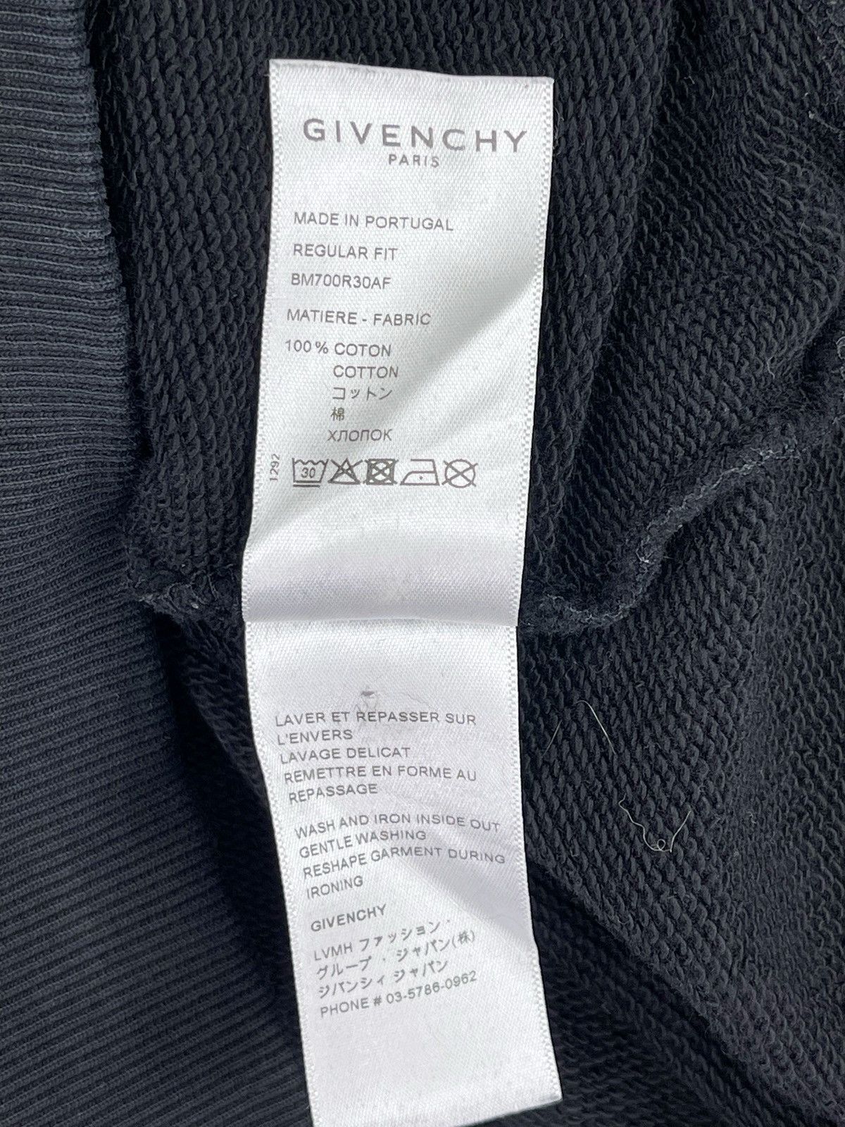 Givenchy Givenchy Paris Black Distressed Sweatshirt Hoodie Size US M / EU 48-50 / 2 - 11 Thumbnail