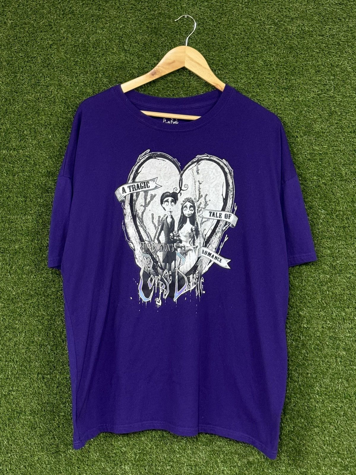 Vintage Corpse Bride Tim Burton Purple Gothic Goth Tee 2XL XXL Size US XXL / EU 58 / 5 - 1 Thumbnail