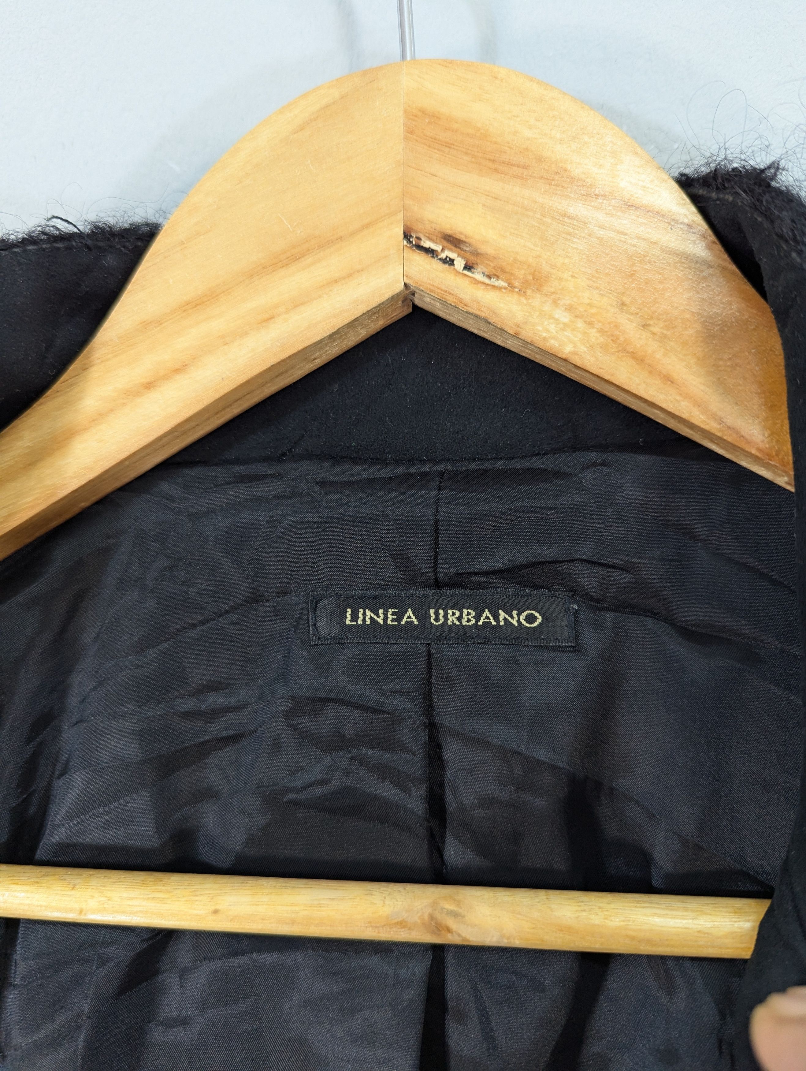 Designer × Japanese Brand × Linea Linea Urbano Hair Zipper Cropped Black Jacket Ifsixwasnine Size L / US 10 / IT 46 - 8 Thumbnail