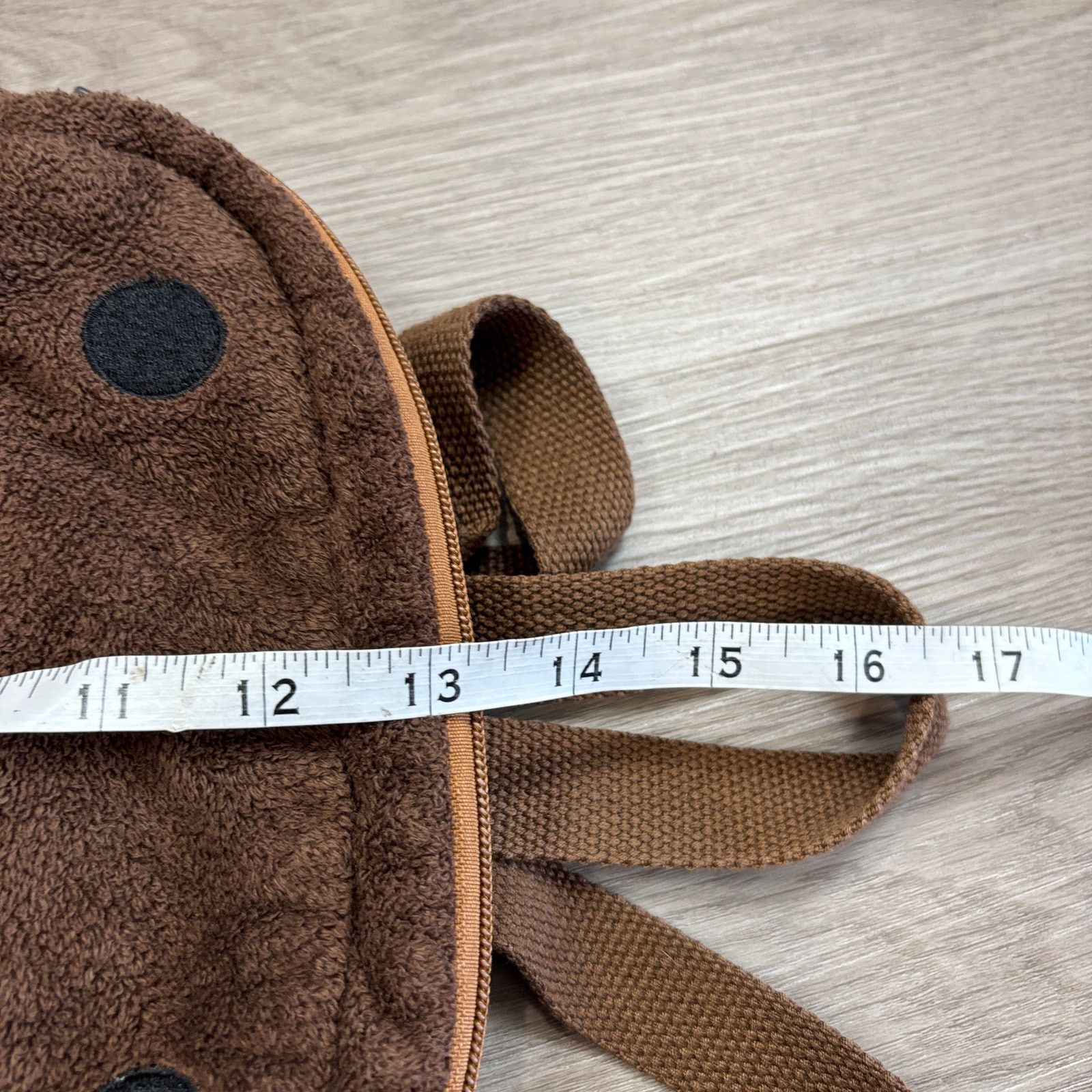 Vintage Rare VTG NHK-TYO Domo Kun Plush Backpack 16” 1 Pocket Brown Size ONE SIZE - 6 Thumbnail