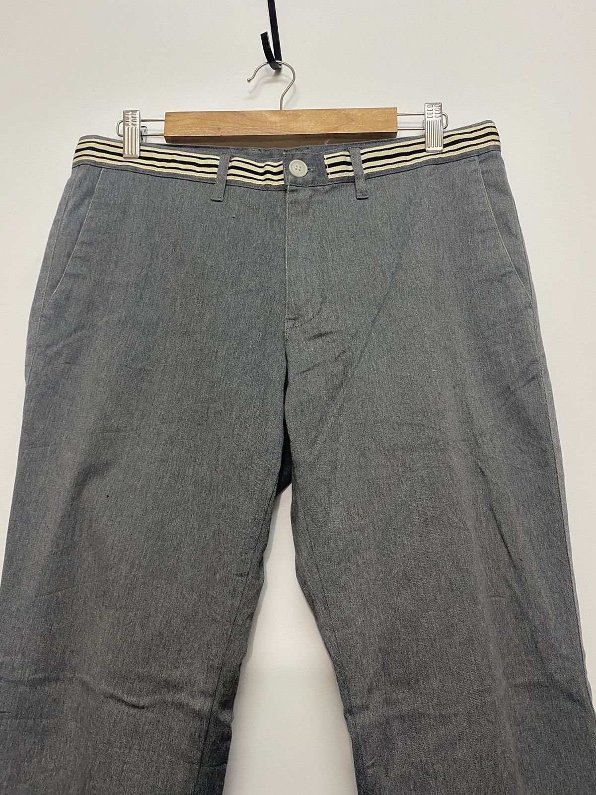 Japanese Brand A.V.V Homme Grey Pants Sz 32 Size US 32 / EU 48 - 3 Thumbnail