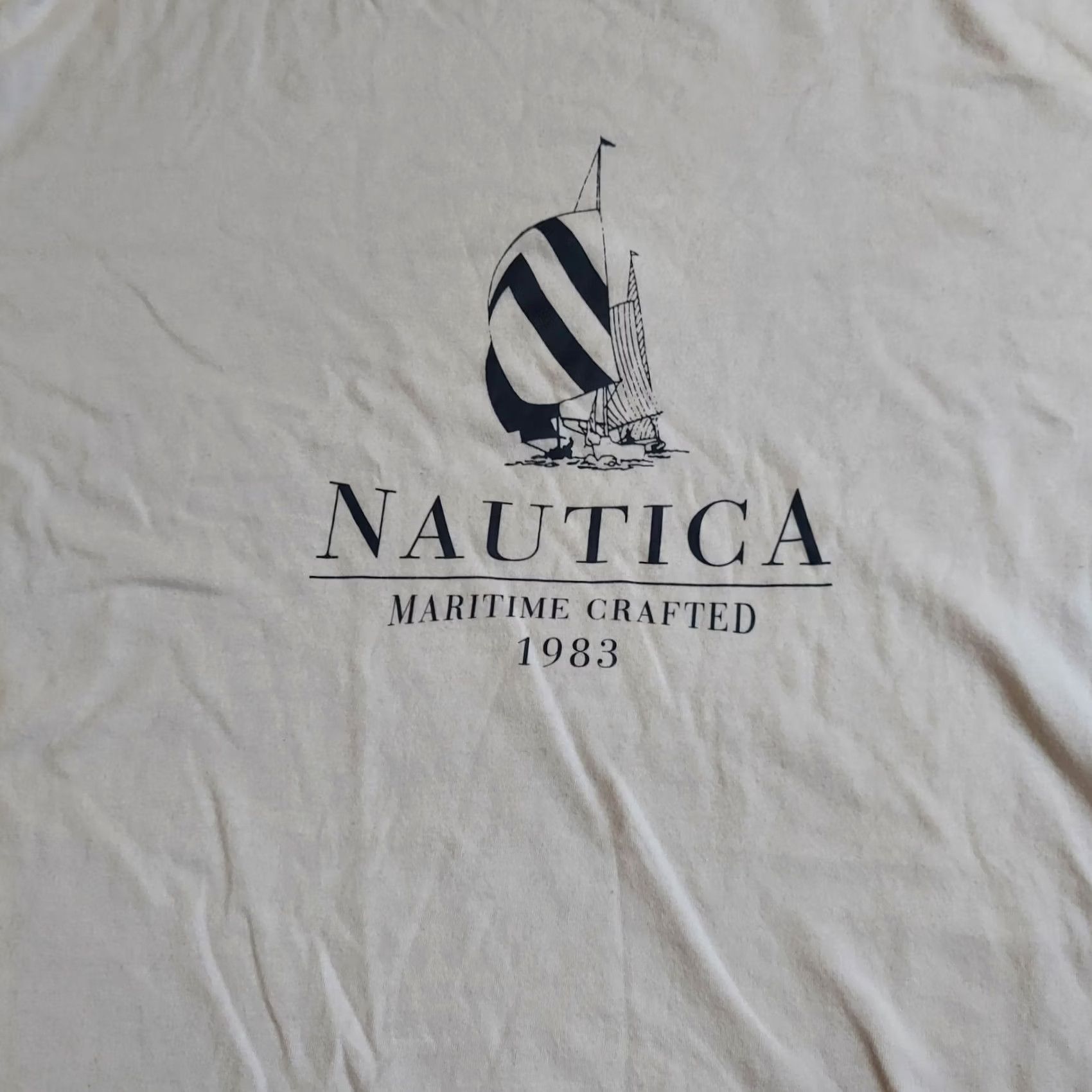 Nautica Nautica Mens Maritime Crafted 1983 Sail Boat Print Shirt - 2XL Size US XXL / EU 58 / 5 - 6 Thumbnail