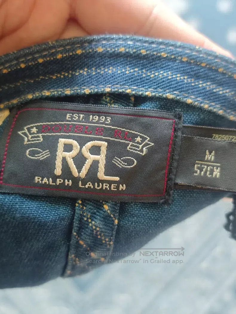 RRL Ralph Lauren RRL Ralph Lauren Retro blue striped workwear duckbill cap Size ONE SIZE - 4 Thumbnail