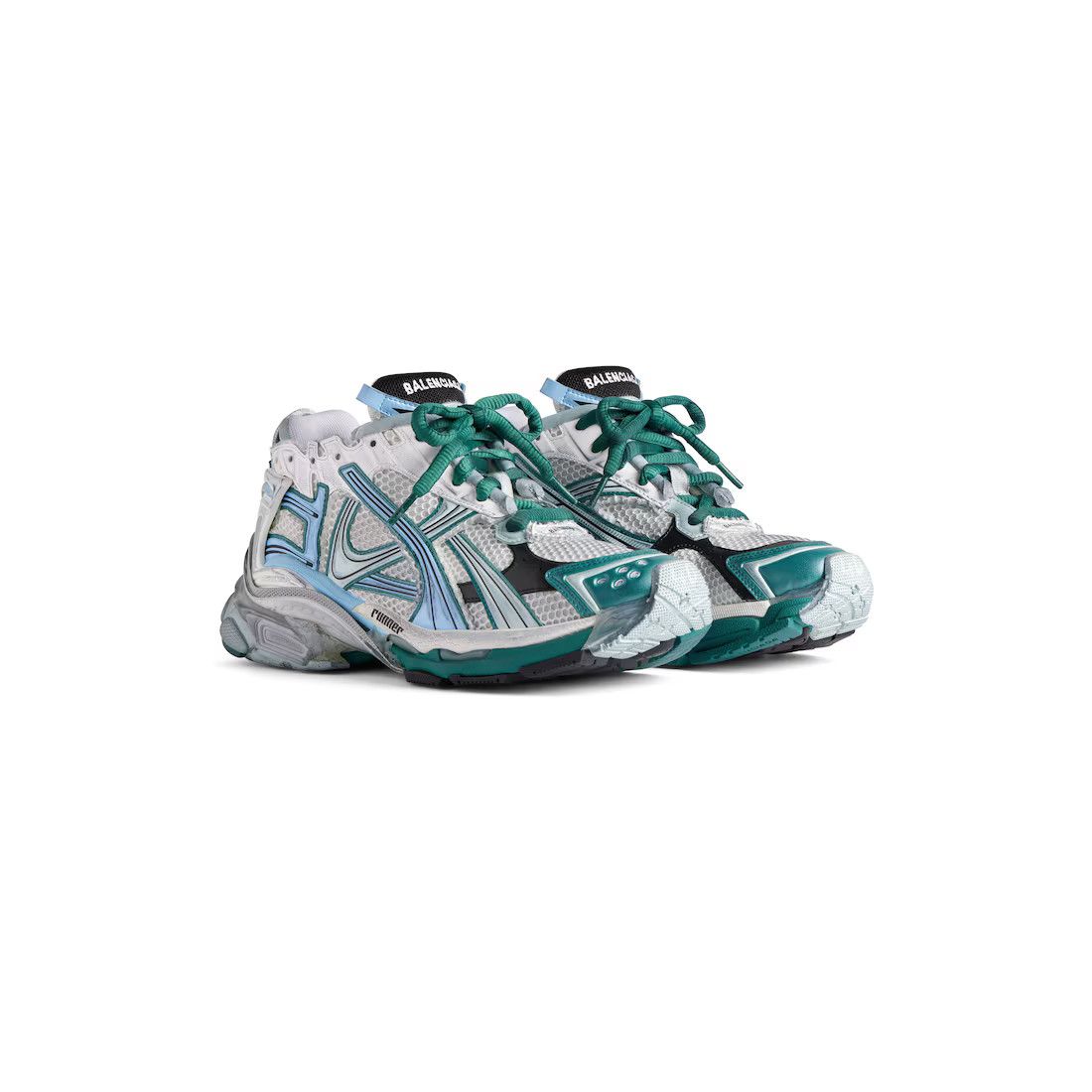 Balenciaga o1w1db10425 Runner Sneakers in Multicolor Size US 7 / IT 37 - 2 Thumbnail