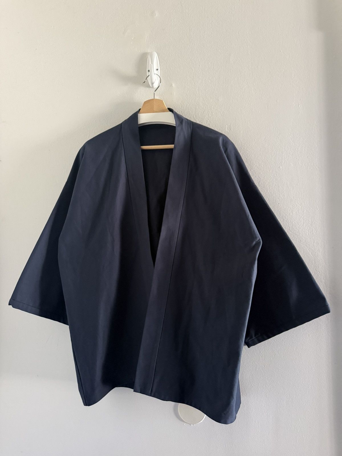 SAMPLE Yeezy Baseball Sueded Cotton Twill Kimono Robe Shirt