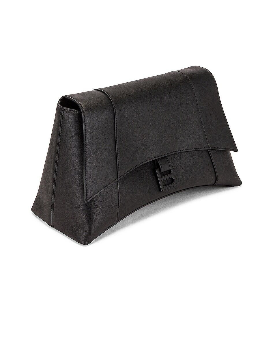 Balenciaga o1s1rm1225 Size: OS / Downtown Medium Shoulder Bag in Black Size ONE SIZE - 4 Thumbnail