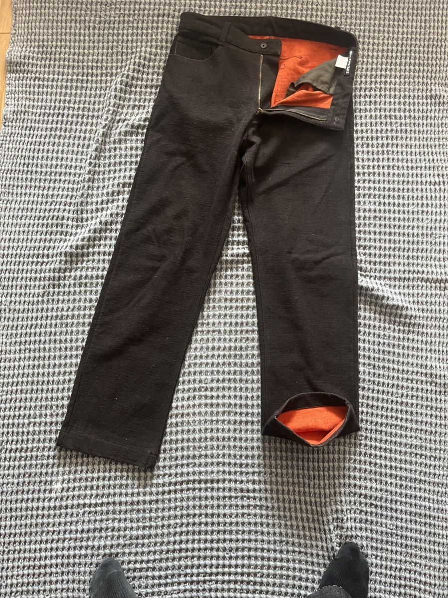 Issey Miyake Issey Miyake Raw Edge 2007 Relaxed Wool Pants Size US 32 / EU 48 - 1 Thumbnail