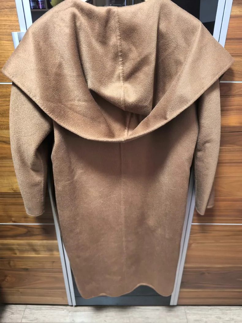 Max Mara Max Mara Reversible Cashmere Water Ripple Caramel Hoodie Size XS / US 0-2 / IT 36-38 - 3 Thumbnail