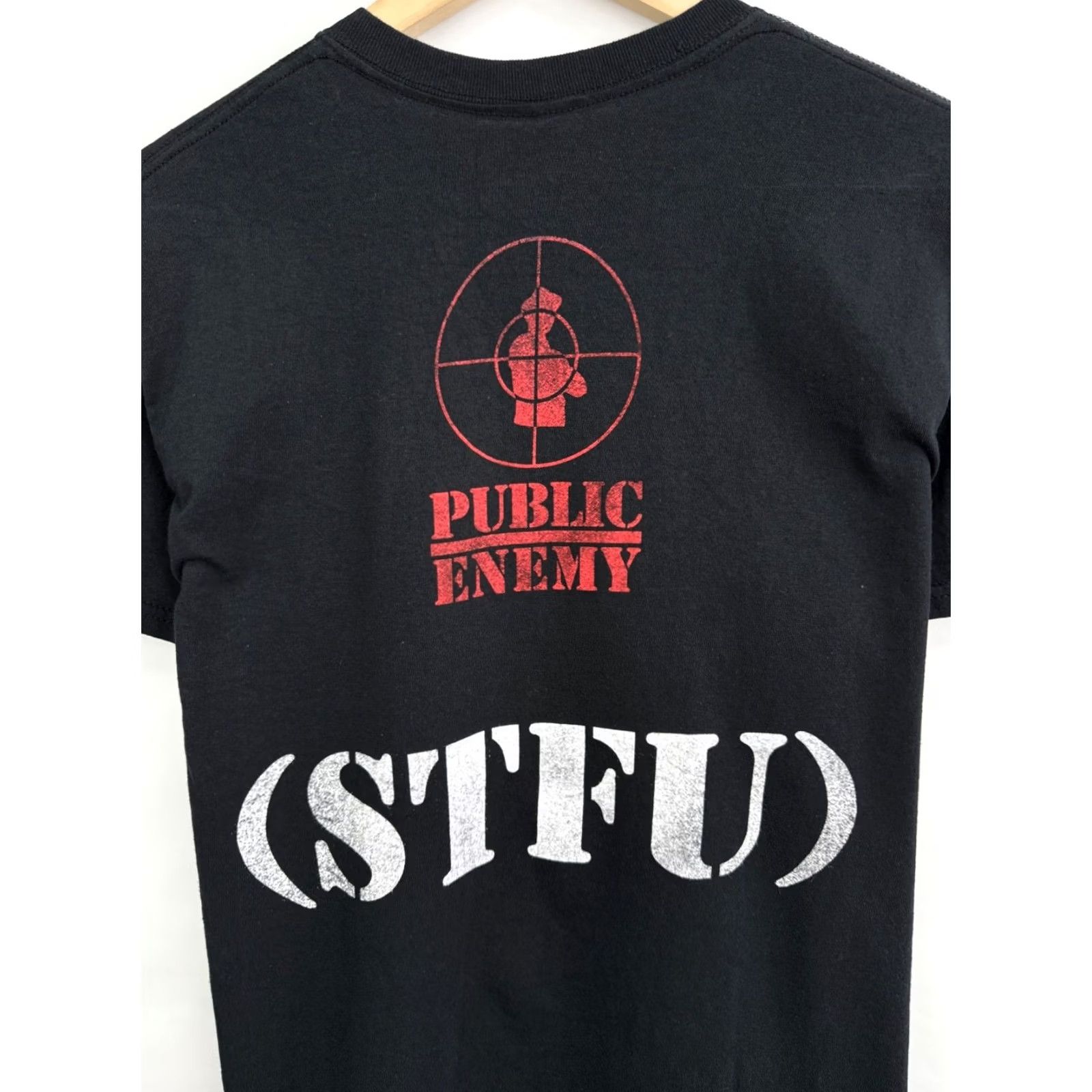 Vintage Public Enemy Y2K State of the Union STFU T-Shirt M Black Mens Shirt Size US M / EU 48-50 / 2 - 8 Thumbnail