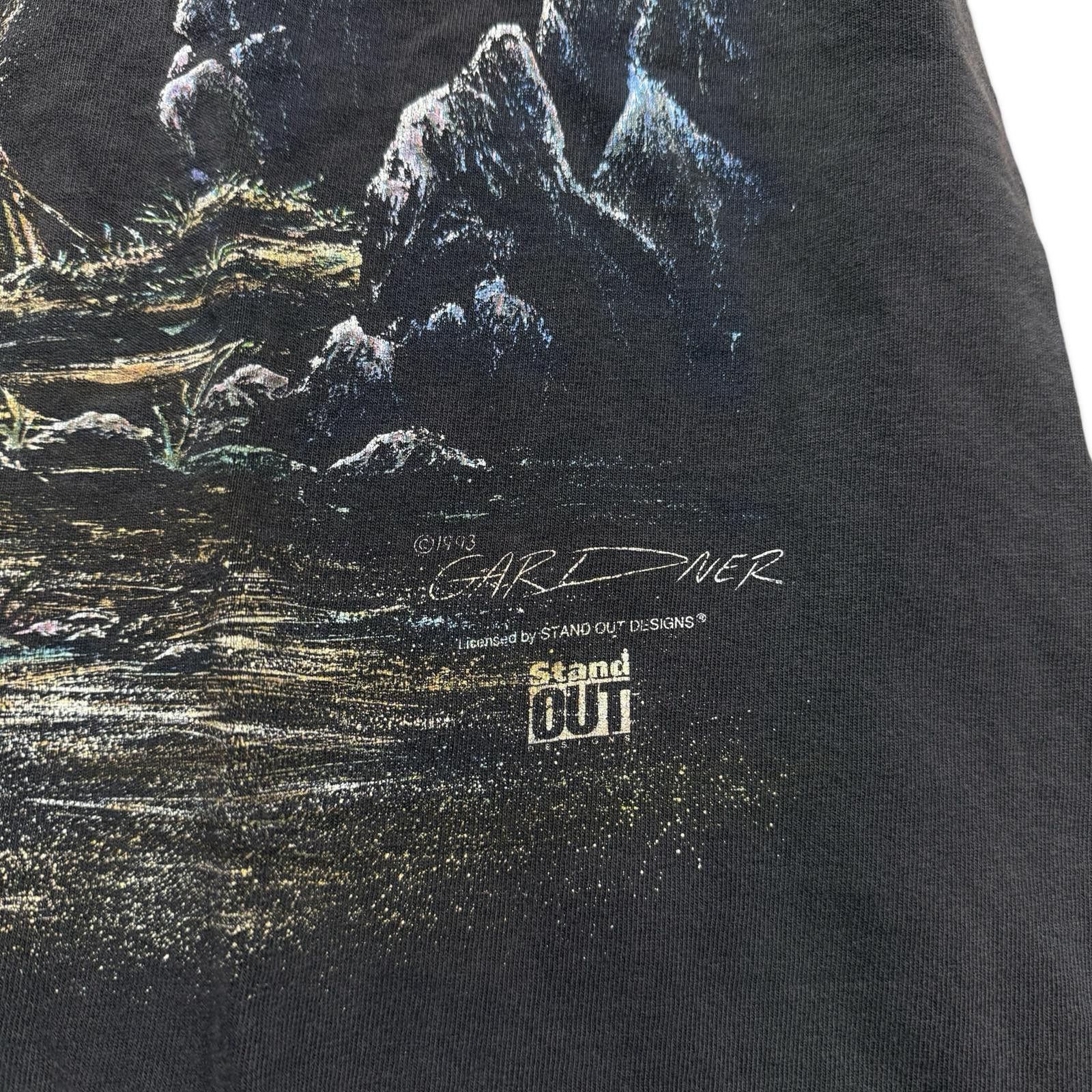 Designer Vintage '93 Horses Lightning Stand Out Designs Graphic Tee Size US XL / EU 56 / 4 - 3 Thumbnail