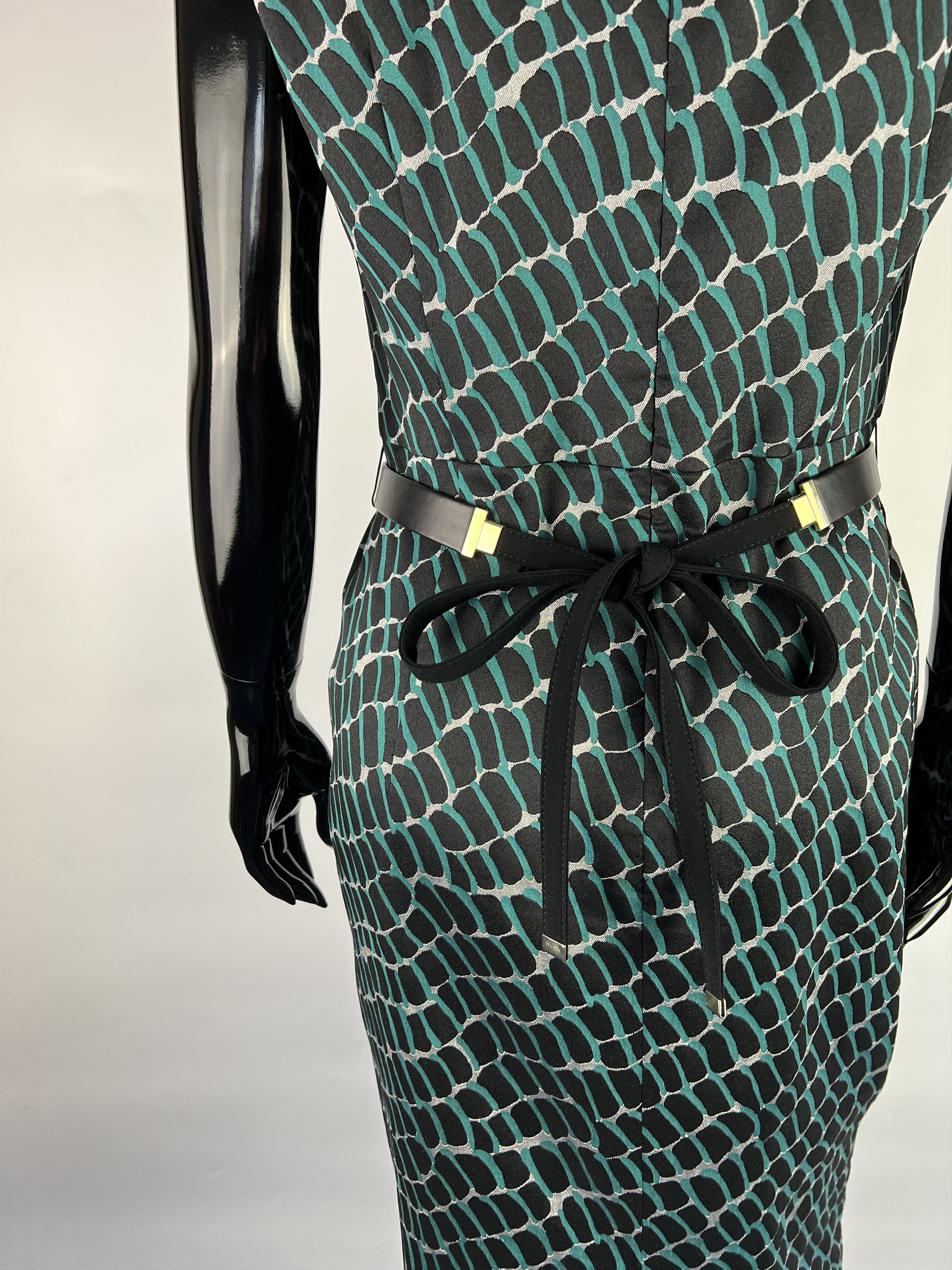 Escada Escada Silk Sleeveless Belt Dress Size 38 Size M / US 6-8 / IT 42-44 - 4 Thumbnail