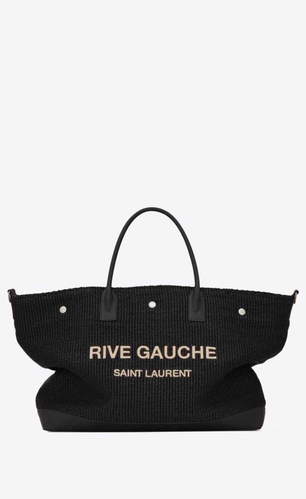 Saint Laurent Paris o1b1hav110824 Size: OS / Gauche Maxi Cabas Bag in Black Size ONE SIZE - 4 Thumbnail