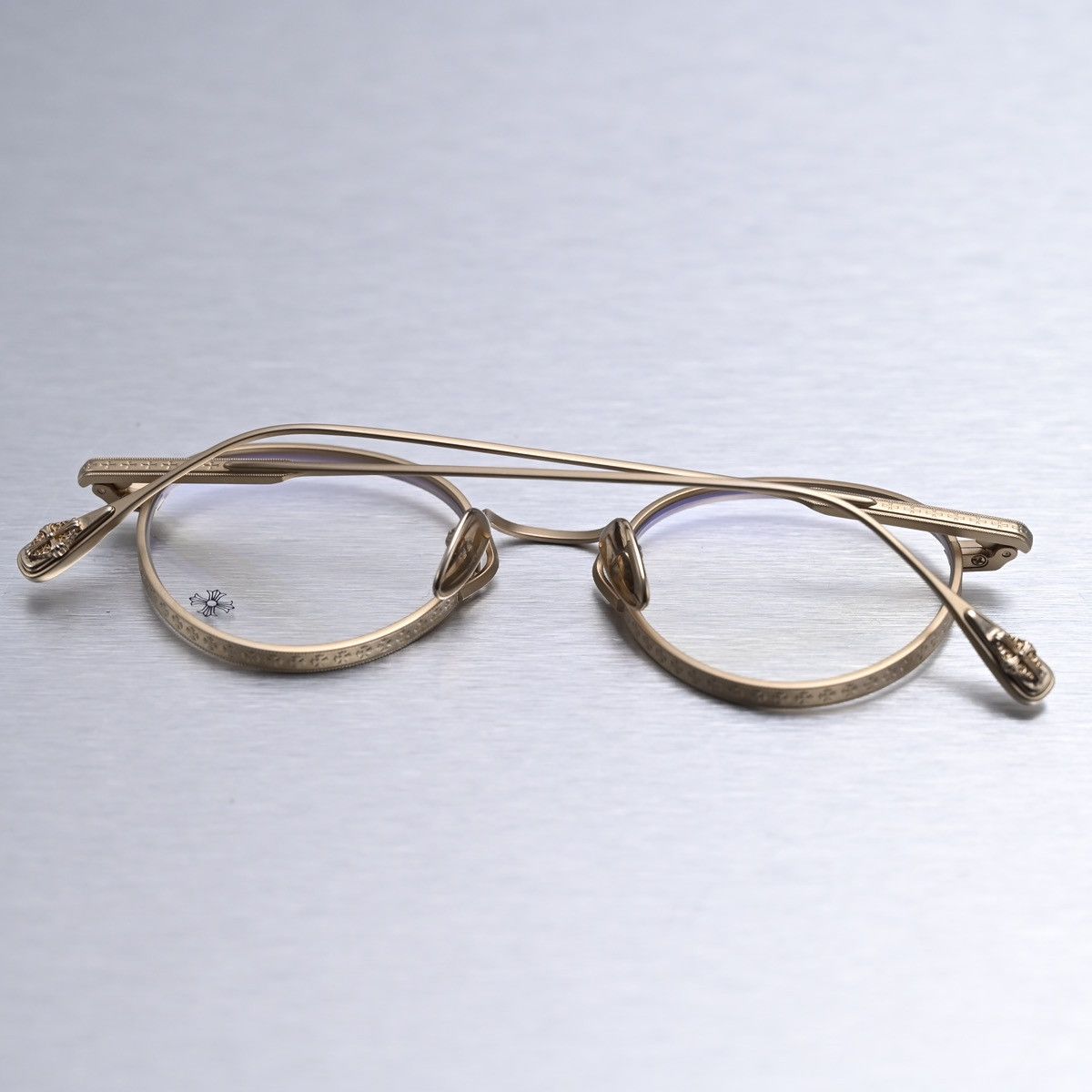 Chrome Hearts CHROME HEARTS THICK GOLD PLATED/ MATTE GOLD PLATED GLASSES Size ONE SIZE - 12 Thumbnail
