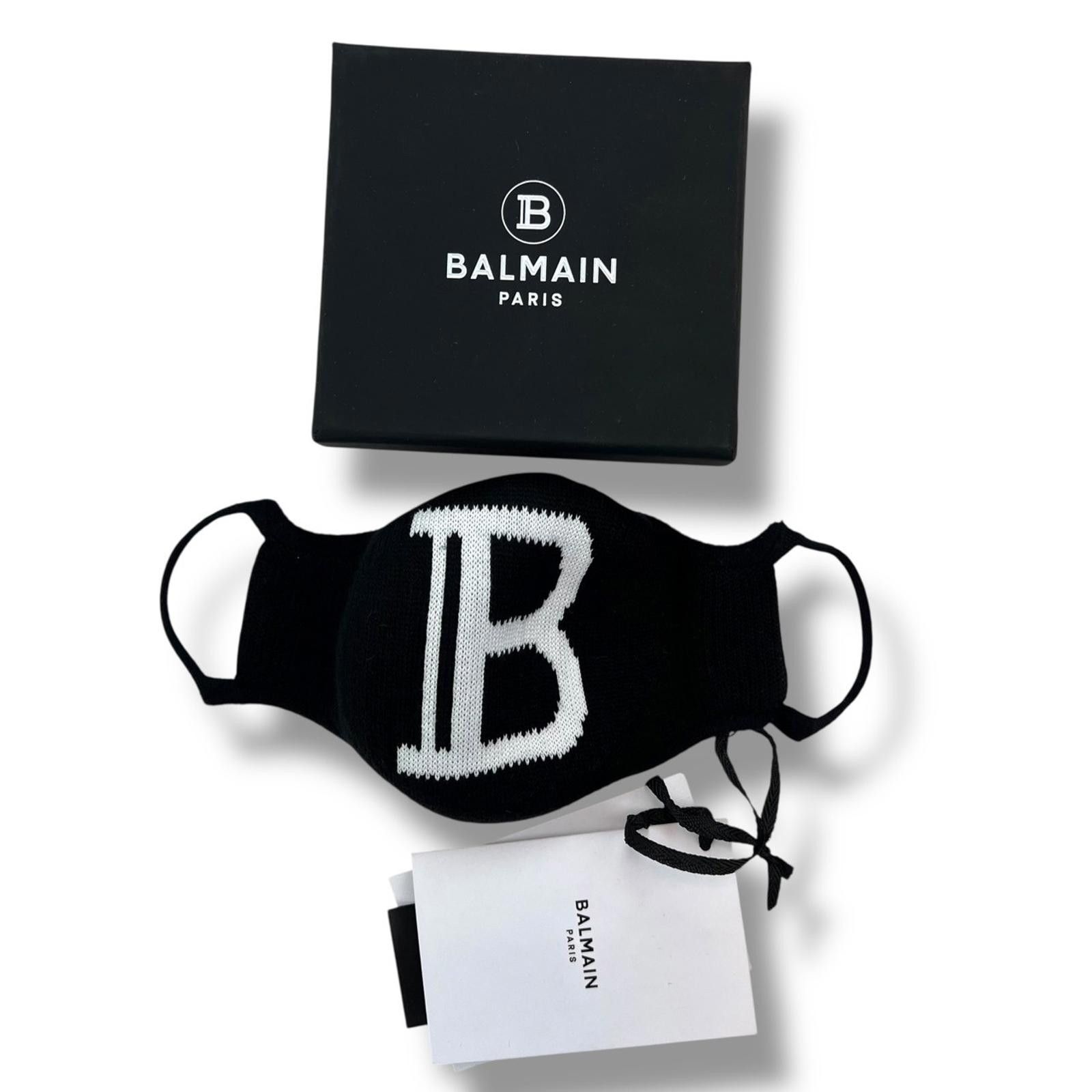 Balmain Balmain Black Face Mask Size ONE SIZE - 2 Thumbnail
