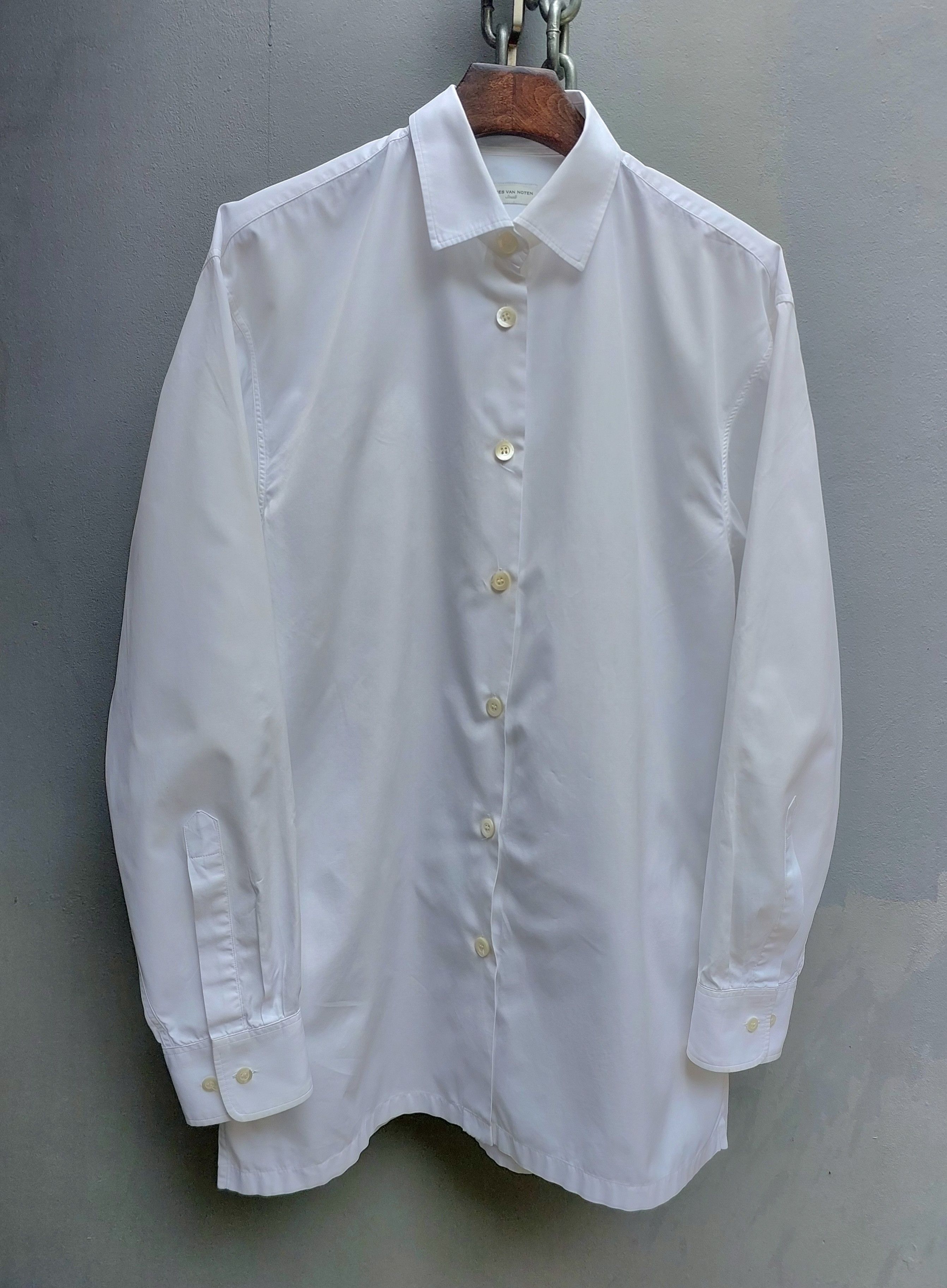 Dries Van Noten Dries Van Noten White Oversized Long Sleeve Shirt Size S / US 4 / IT 40 - 2 Thumbnail