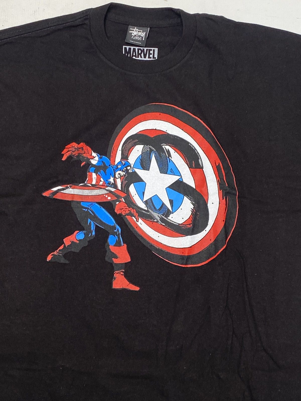 Stussy 👕 Stüssy x Marvel Captain America T-shirt, new without tags Size US XL / EU 56 / 4 - 2 Thumbnail