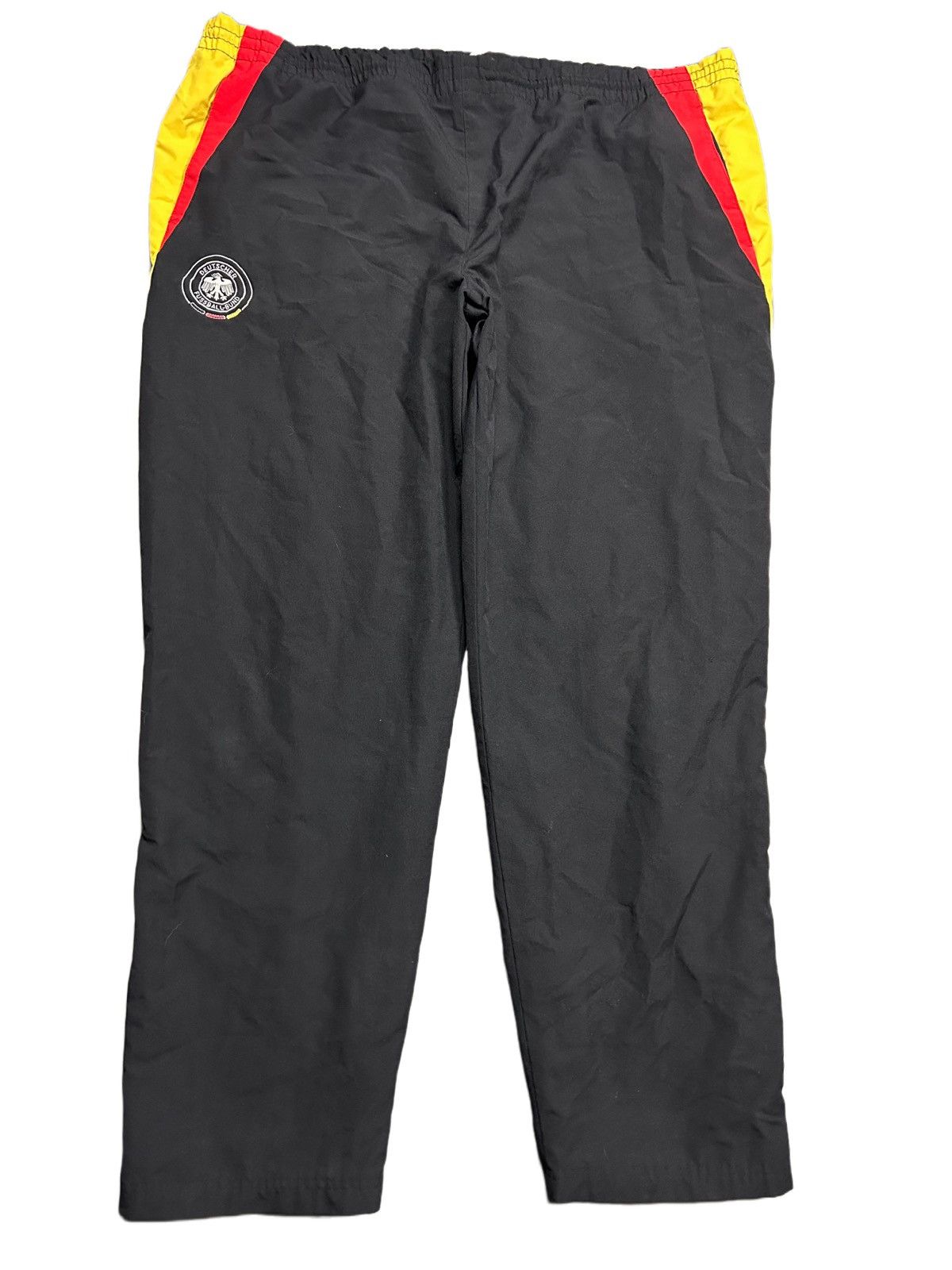 Vintage Germany nylon track pants black drill Y2K Deutscher Size US 36 / EU 52 - 1 Thumbnail
