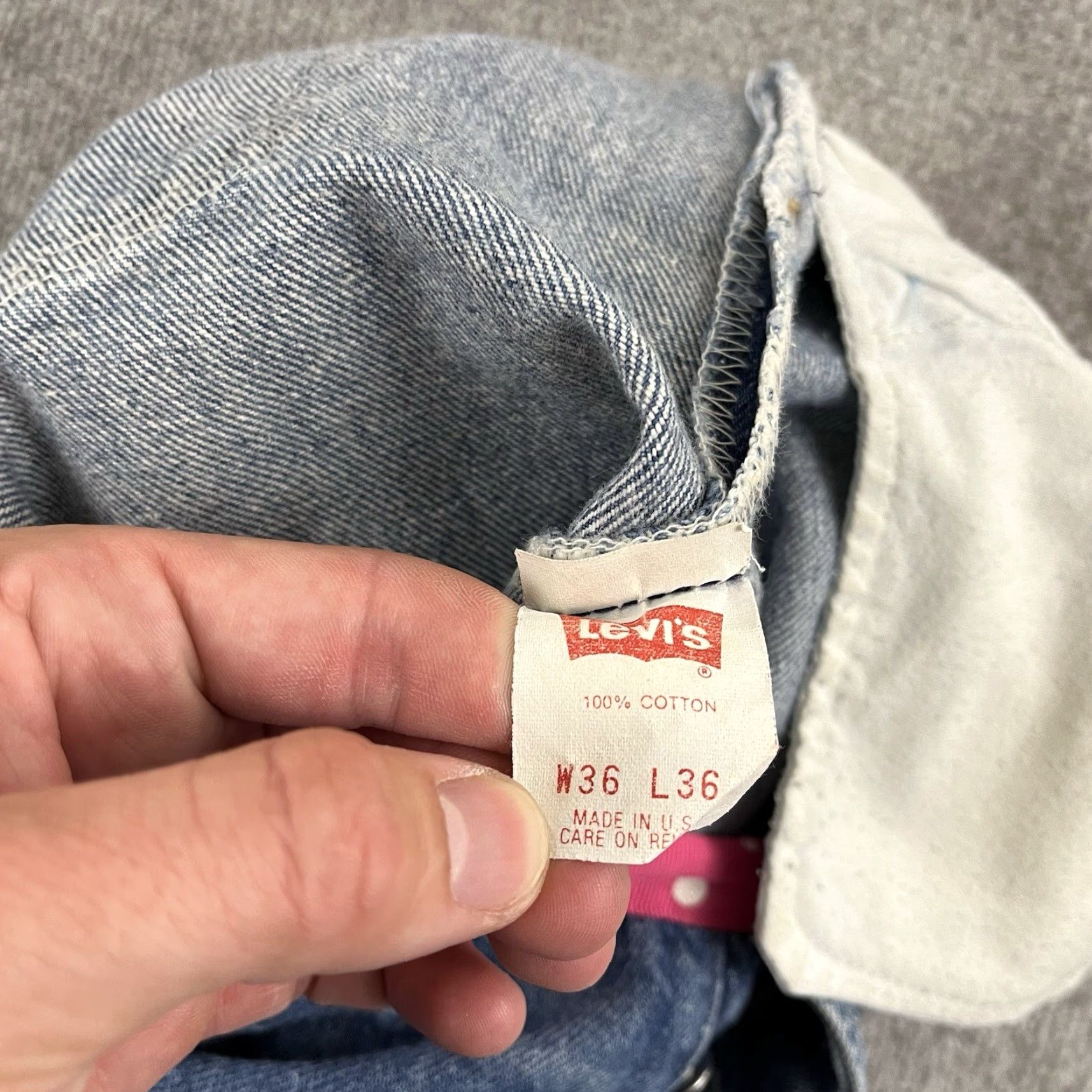 Levi's VINTAGE LEVIS Molly B. Jeans Womens XL 34x26 Cropped Blue Denim USA 90s Womens Size 40" / US 18 - 3 Thumbnail