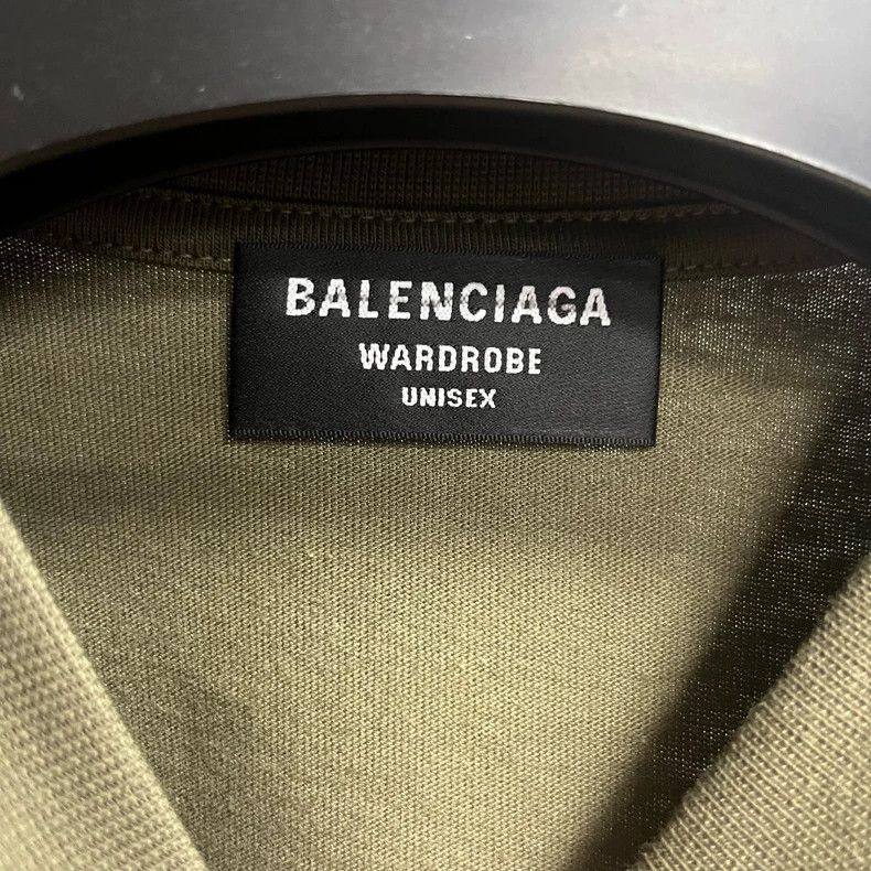 Balenciaga Balenciaga latest brown khaki green cola embroidered logo r Size US XXS / EU 40 - 2 Thumbnail