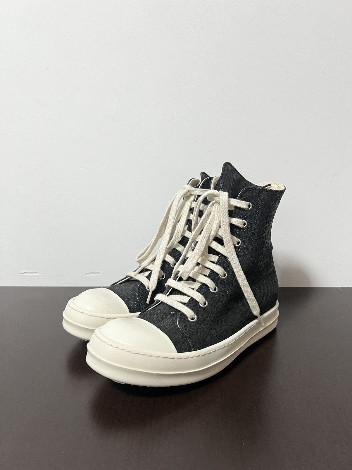 Rick Owens × Rick Owens Drkshdw Rick owens ramones high top