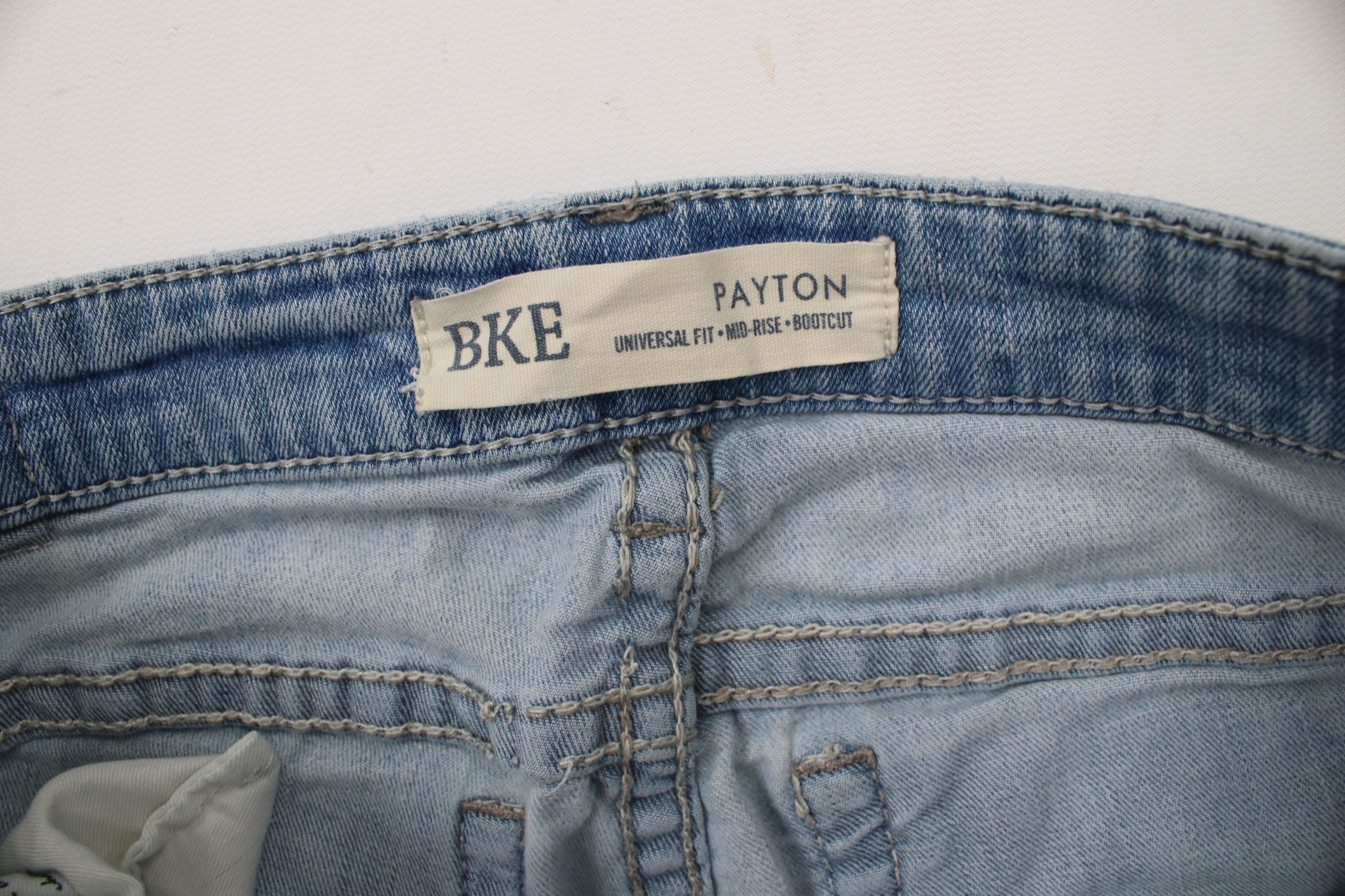 Vintage Buckle BKE Distressed Payton Mid Rise Bootcut Denim Jeans Size 27" / US 4 / IT 40 - 10 Thumbnail