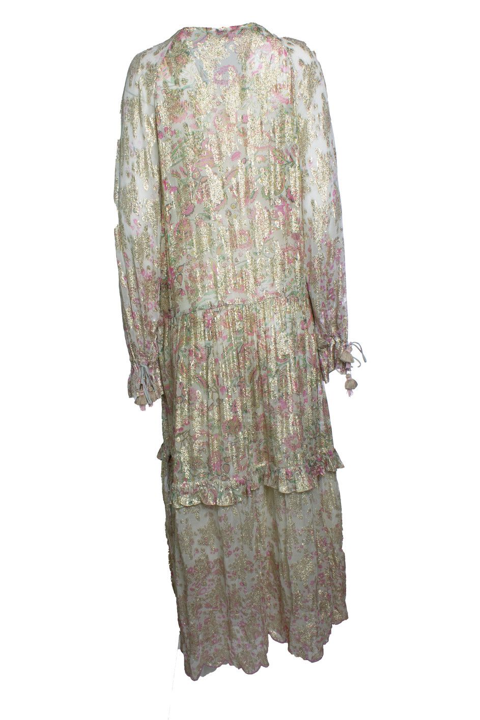 Hemant & Nandita Hemant & Nandita, floral lurex maxi dress Size S / US 4 / IT 40 - 3 Thumbnail
