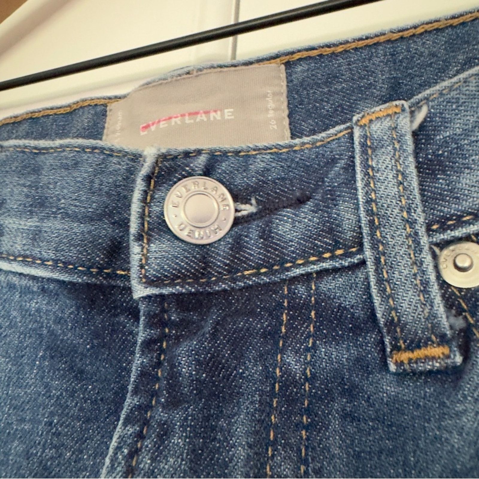 Everlane Everlane medium Wash jeans 5-pocket belt loops casual cotton Size 26" / US 2 / IT 38 - 5 Thumbnail