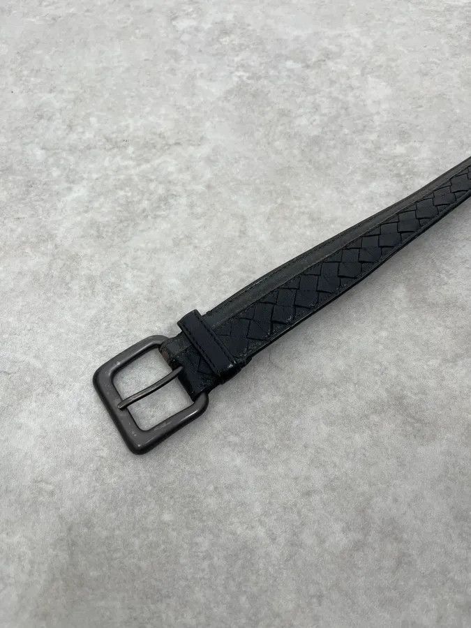 Bottega Veneta Bottega Veneta Woven Black Leather Belt Size ONE SIZE - 5 Thumbnail