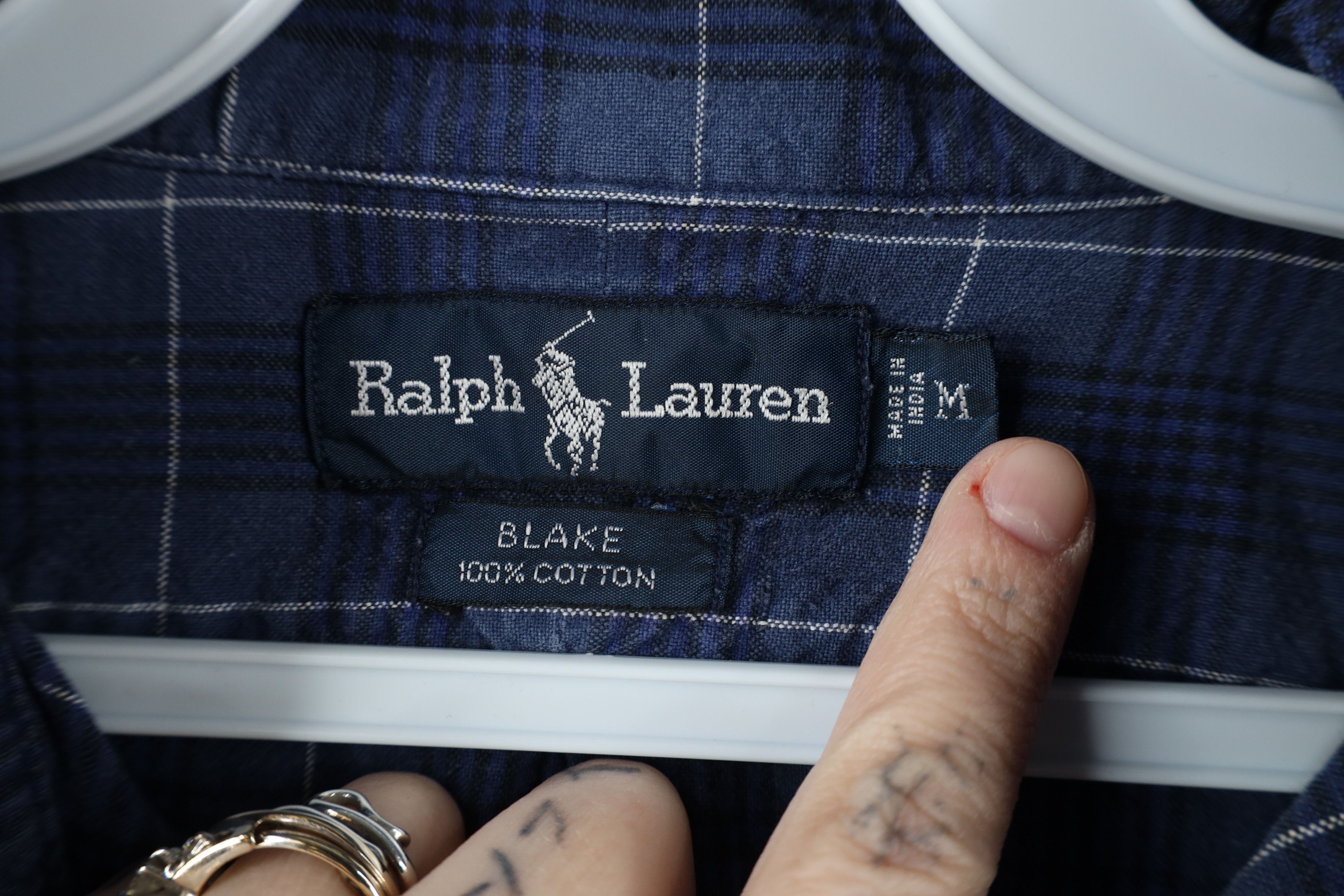 Ralph Lauren × Vintage Vintage 90s Ralph Lauren Heavyweight Collared Button Shirt Size US M / EU 48-50 / 2 - 9 Thumbnail