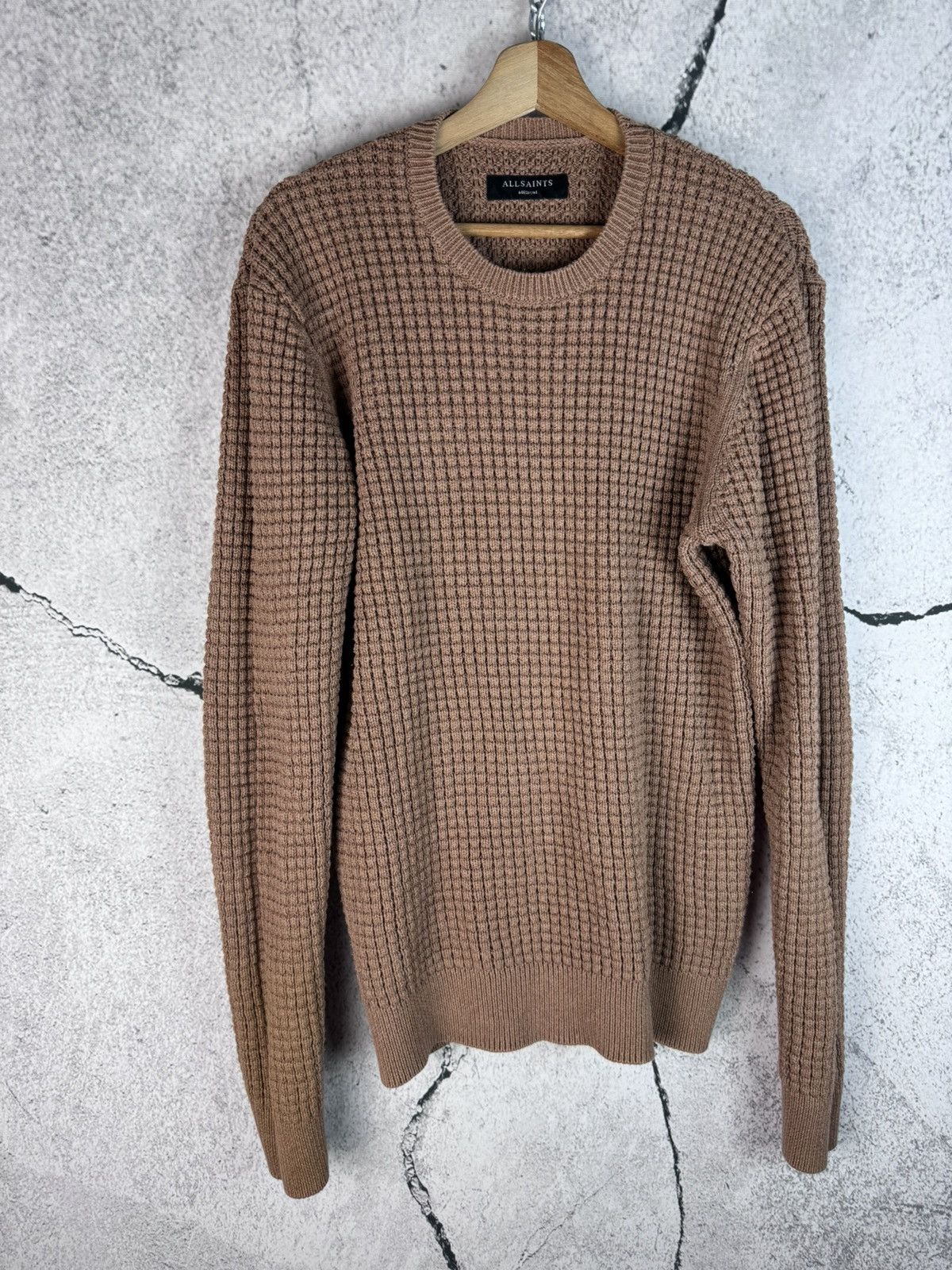 Allsaints Allsaints Waffle Knitwear Crew Neck Sweater Size US M / EU 48-50 / 2 - 1 Thumbnail