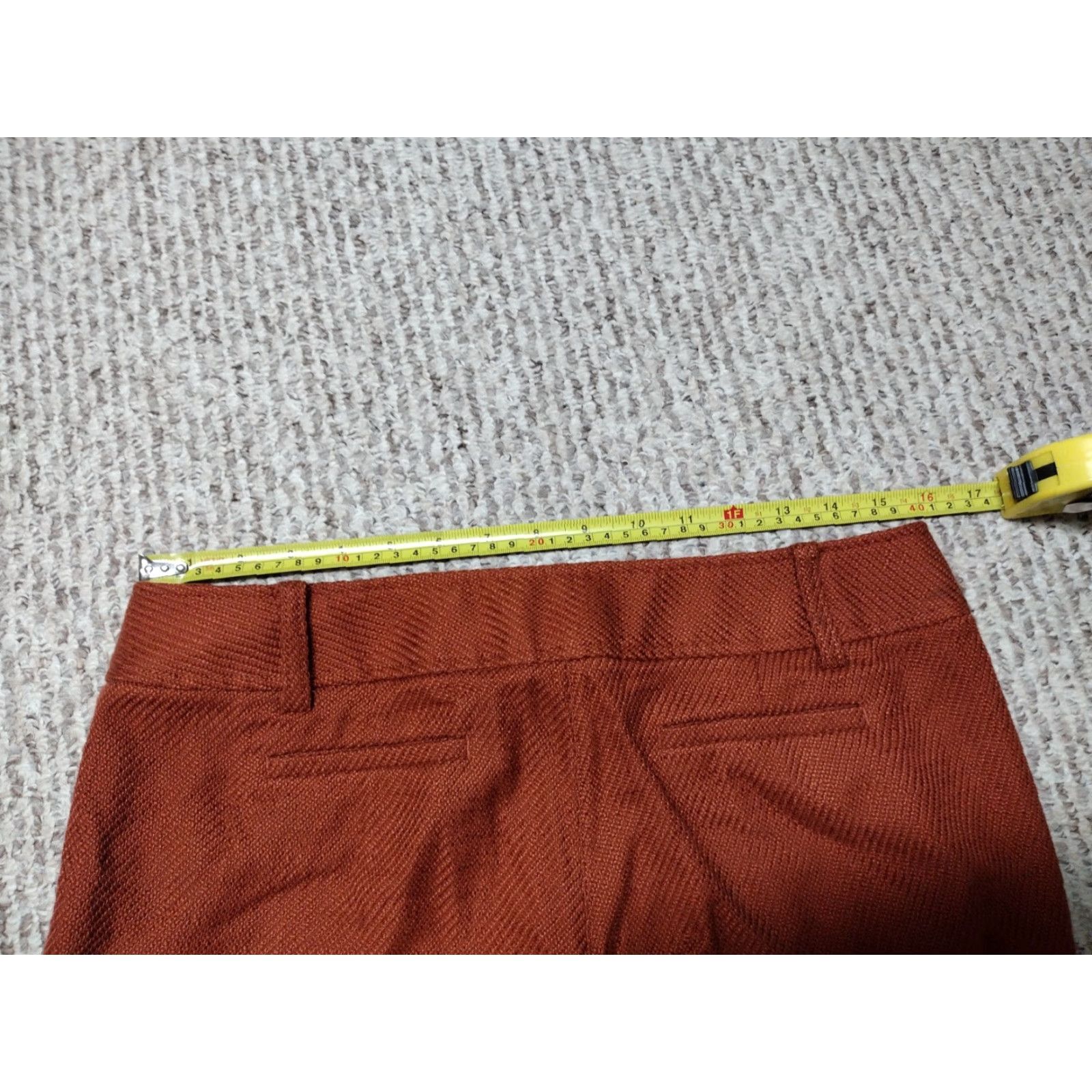 Tory Burch Tory Burch Orange Woven Pants Womens Cotton Retro Wide-Leg 6 Orange Retro Womens Tory Burch Pants Size 28" / US 6 / IT 42 - 6 Thumbnail
