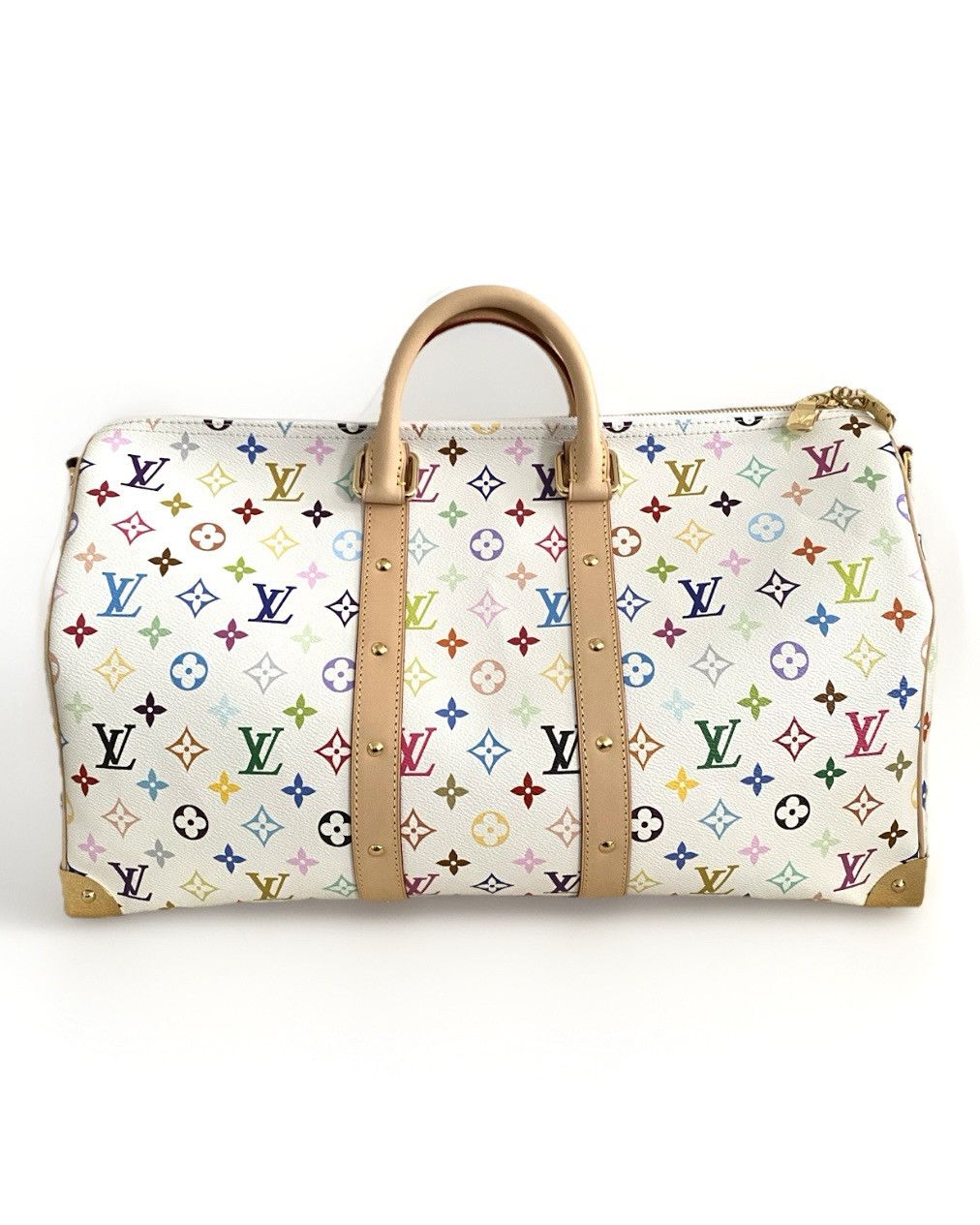 Louis Vuitton × Takashi Murakami Louis Vuitton Murakami Keepall Bandoulière 45 Monogram White Size ONE SIZE - 2 Thumbnail