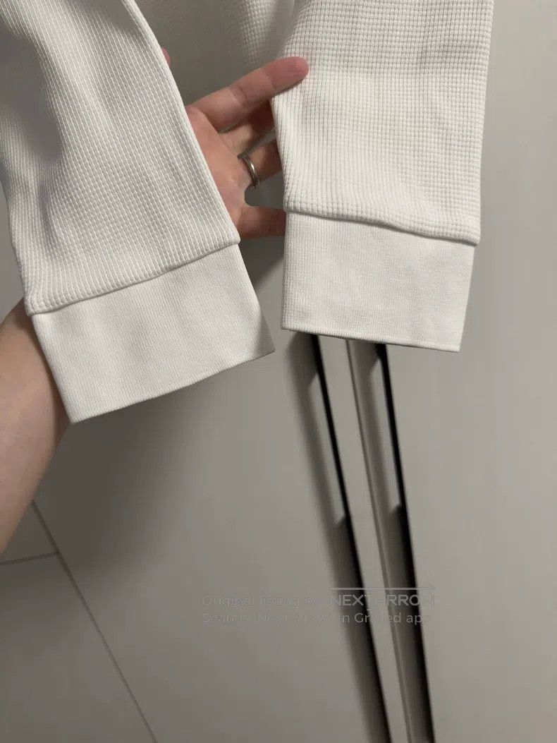 Thom Browne Thom Browne White waffle hoodie Size US L / EU 52-54 / 3 - 5 Thumbnail