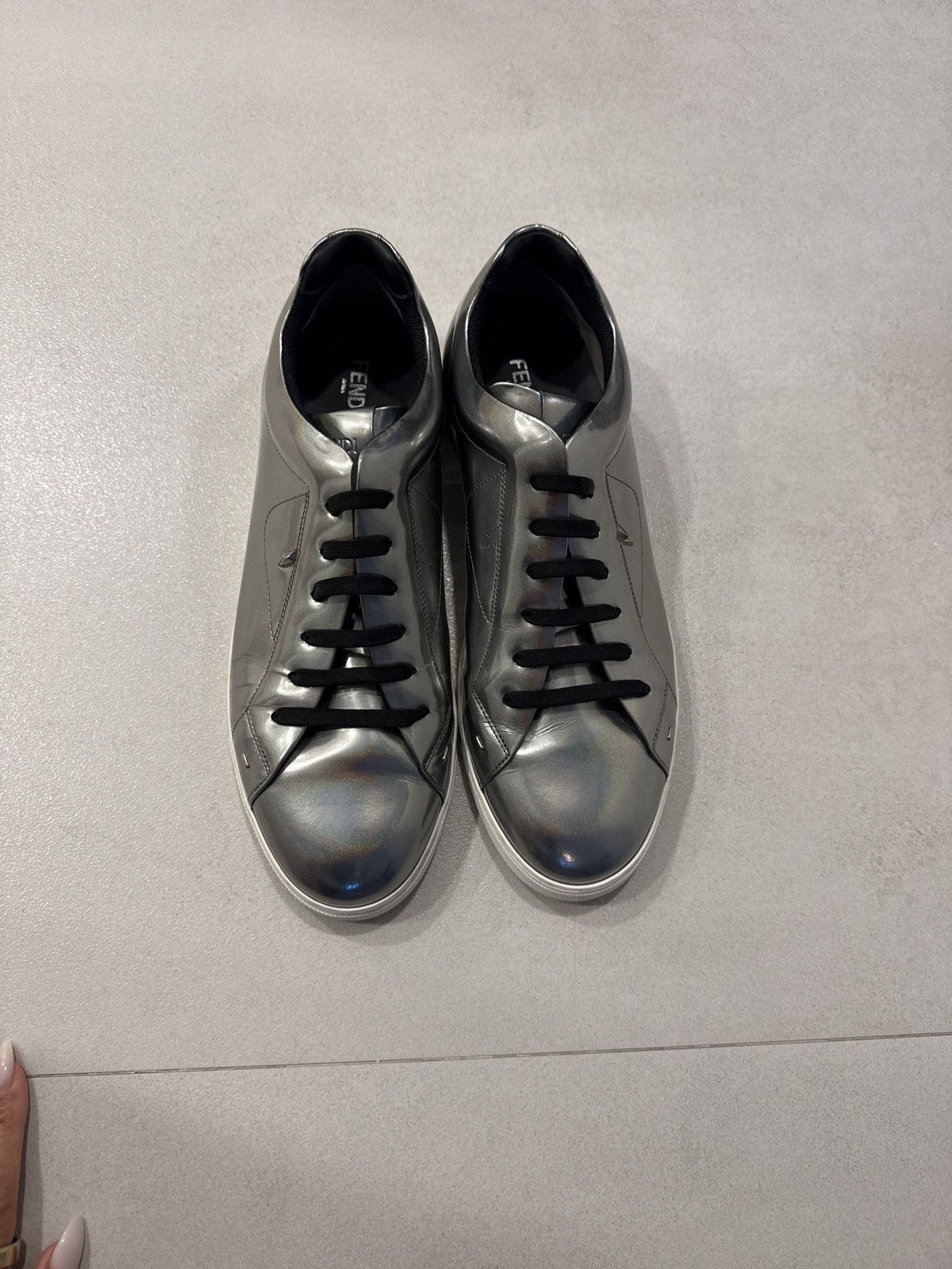 Fendi Fendi patent leather sneaker Size US 10 / EU 43 - 3 Thumbnail