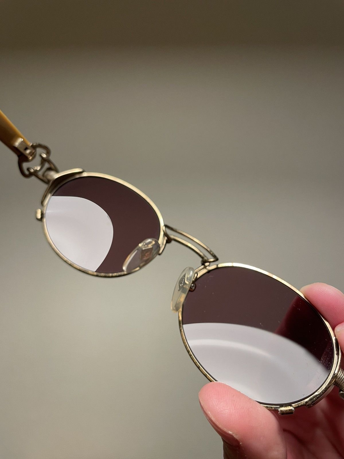Jean Paul Gaultier Jean Paul Gaultier ANTIQUE STYLE STEAMPUNK SUNGLASSES Size ONE SIZE - 6 Thumbnail