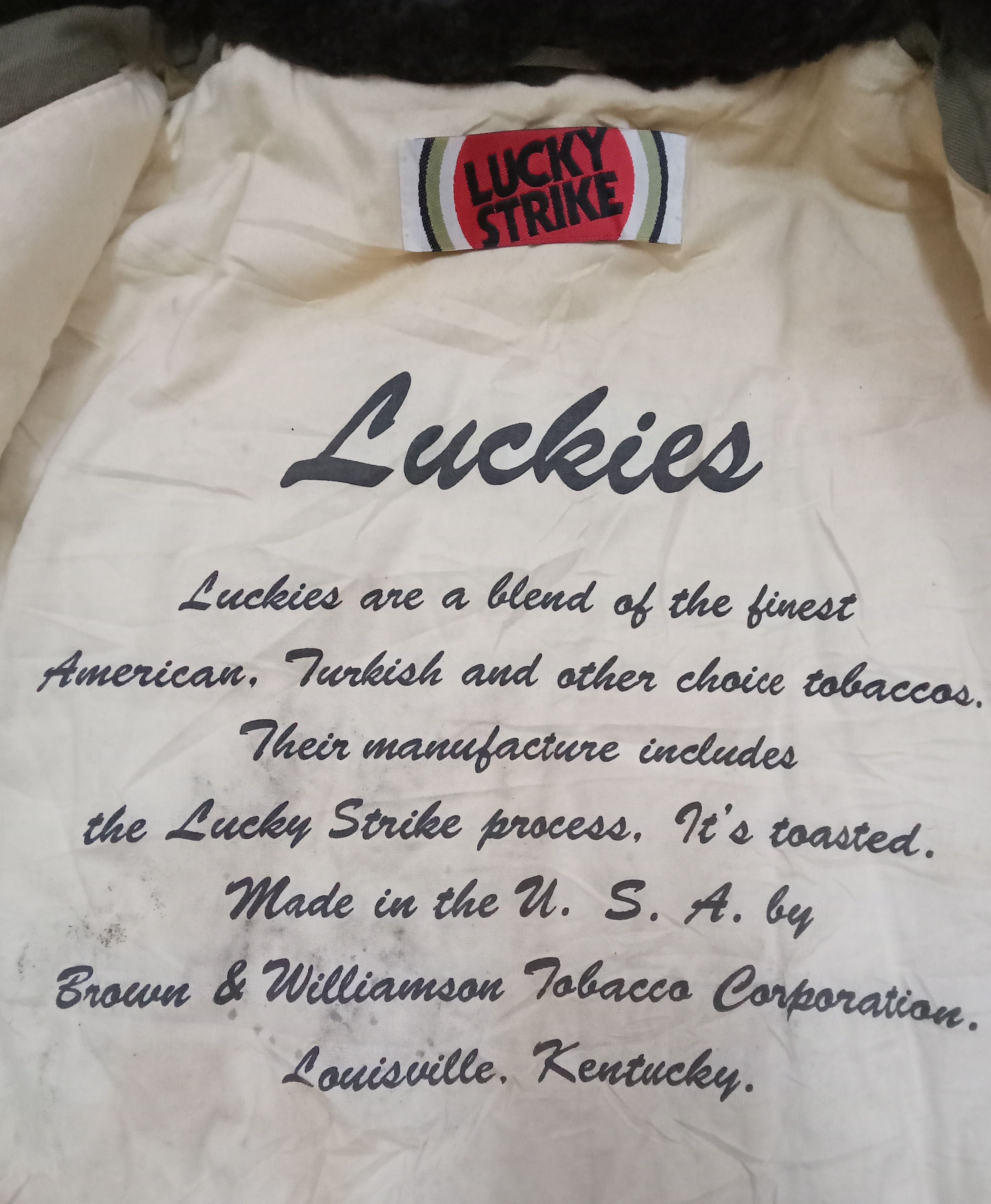Other Vintage Lucky Strike Distressed Jacket Size US XL / EU 56 / 4 - 3 Thumbnail