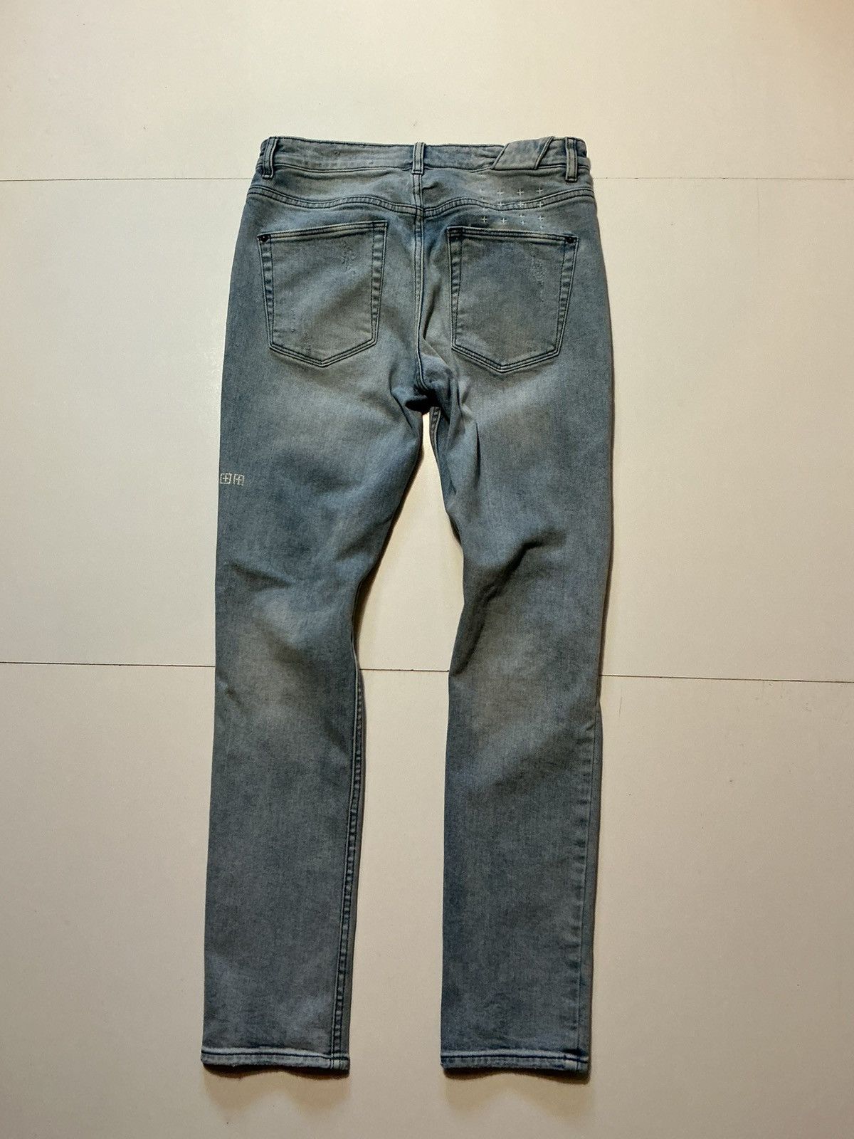 Ksubi $195 Ksubi Chitch Philly Distressed Button Fly Denim Jeans Size US 32 / EU 48 - 5 Thumbnail