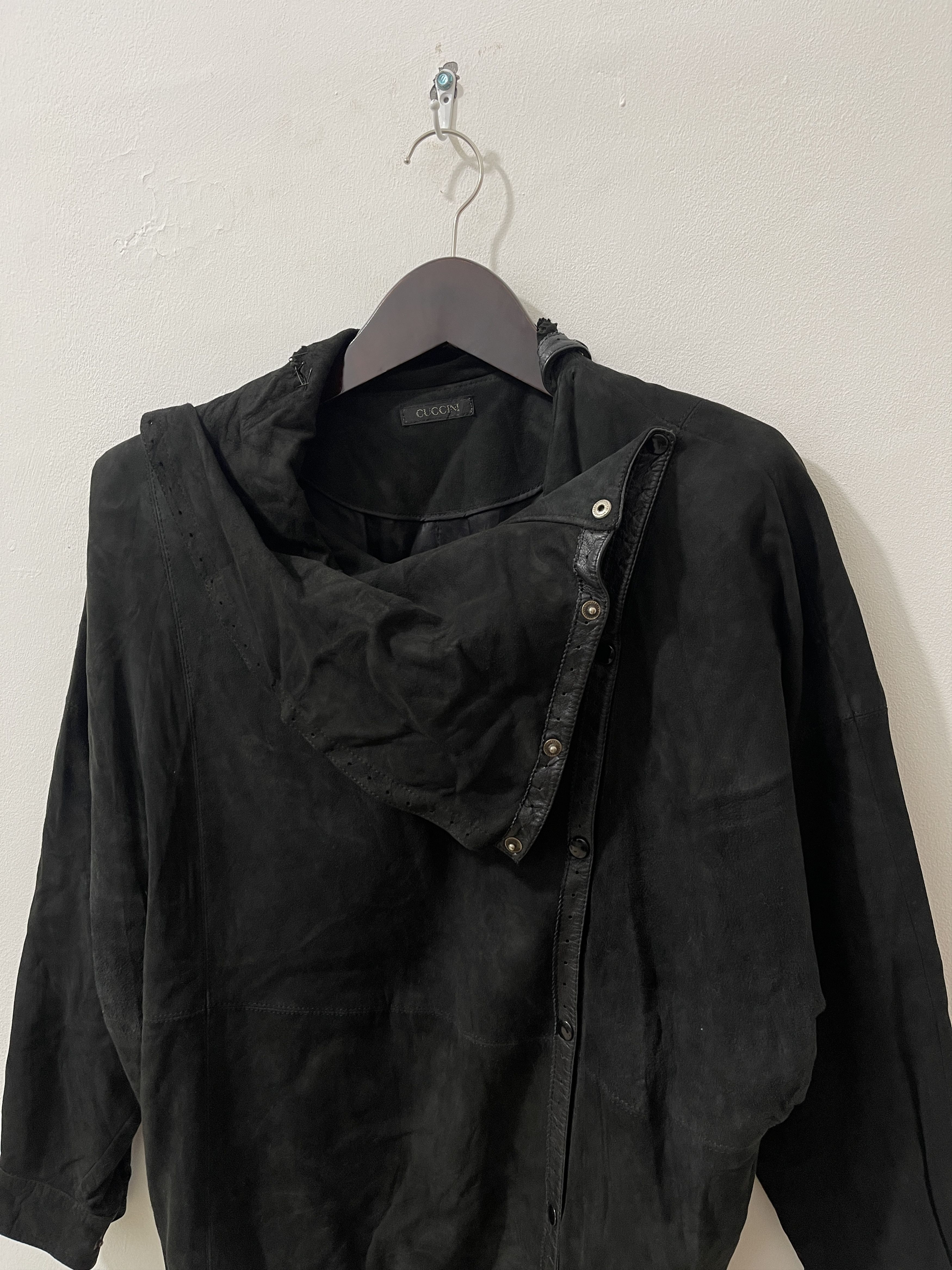 Japanese Brand Vintage Cuccini Apocalypse Gothic Punk Waxed Leather Jacket Size US XL / EU 56 / 4 - 3 Thumbnail