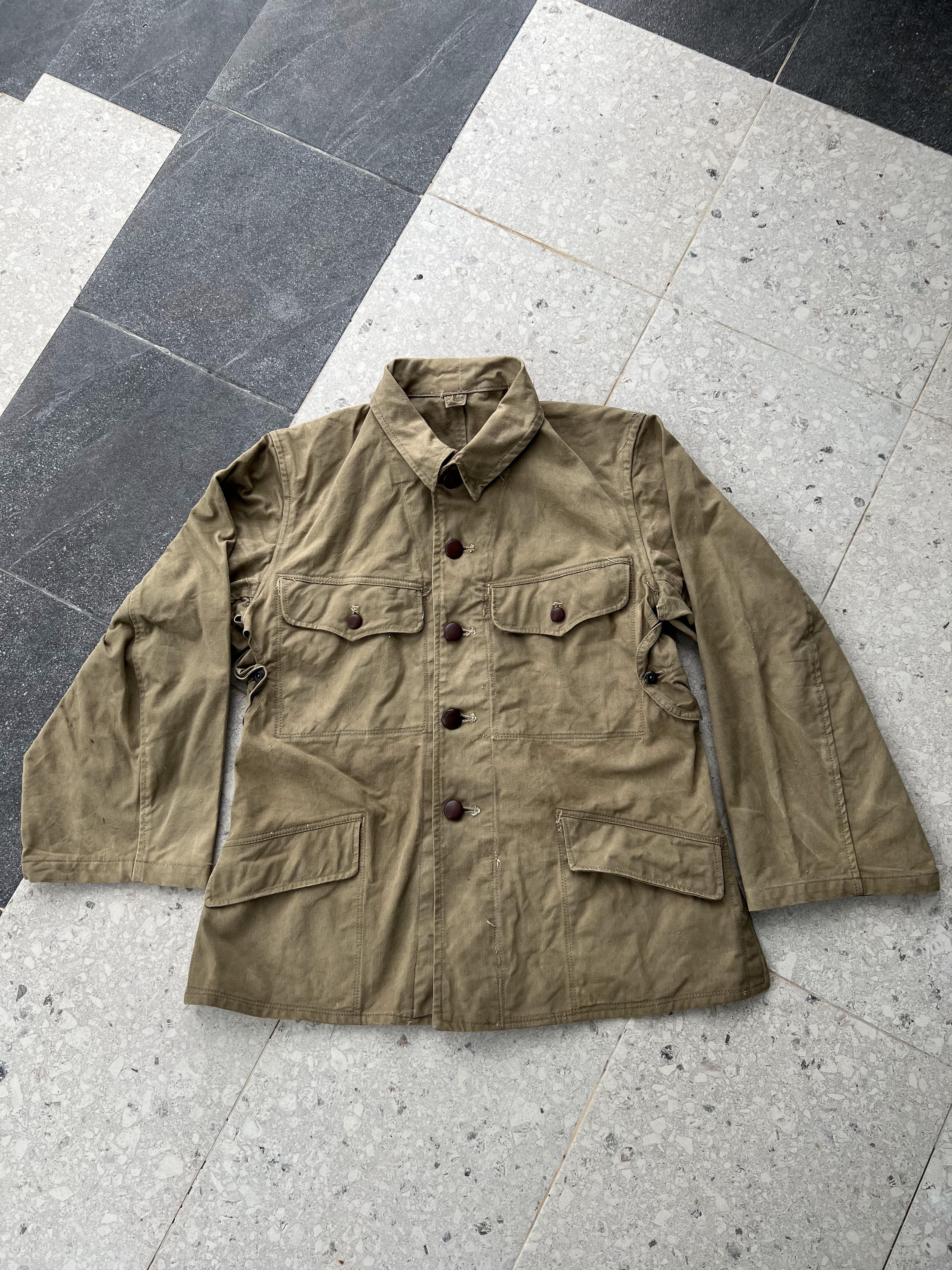 Japanese Brand × Vintage 40s Vintage Japanese army military jacket kanji Size US M / EU 48-50 / 2 - 1 Thumbnail