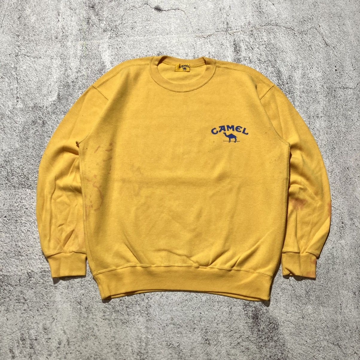 Honda Vintage 80s Camel F1 Team Lotus Honda Crewneck Yellow Size US XL / EU 56 / 4 - 7 Thumbnail